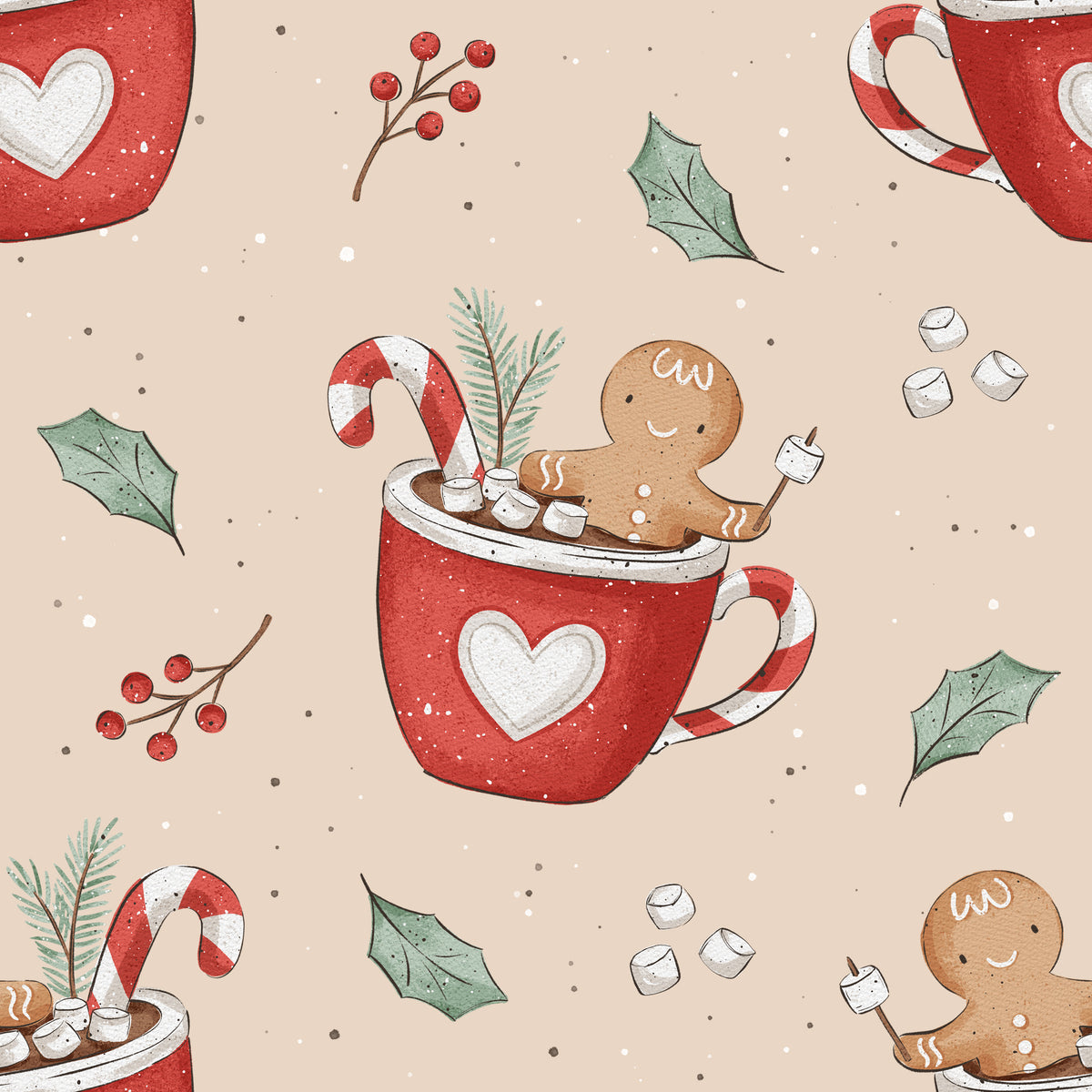 Christmas Mood - Gingerbread - French Terry