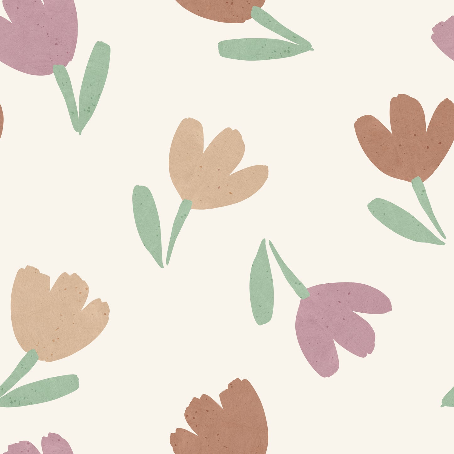 Big Tulips cream - Jersey