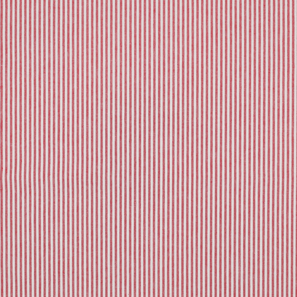 Poplin Baumwolle gestreift - rot