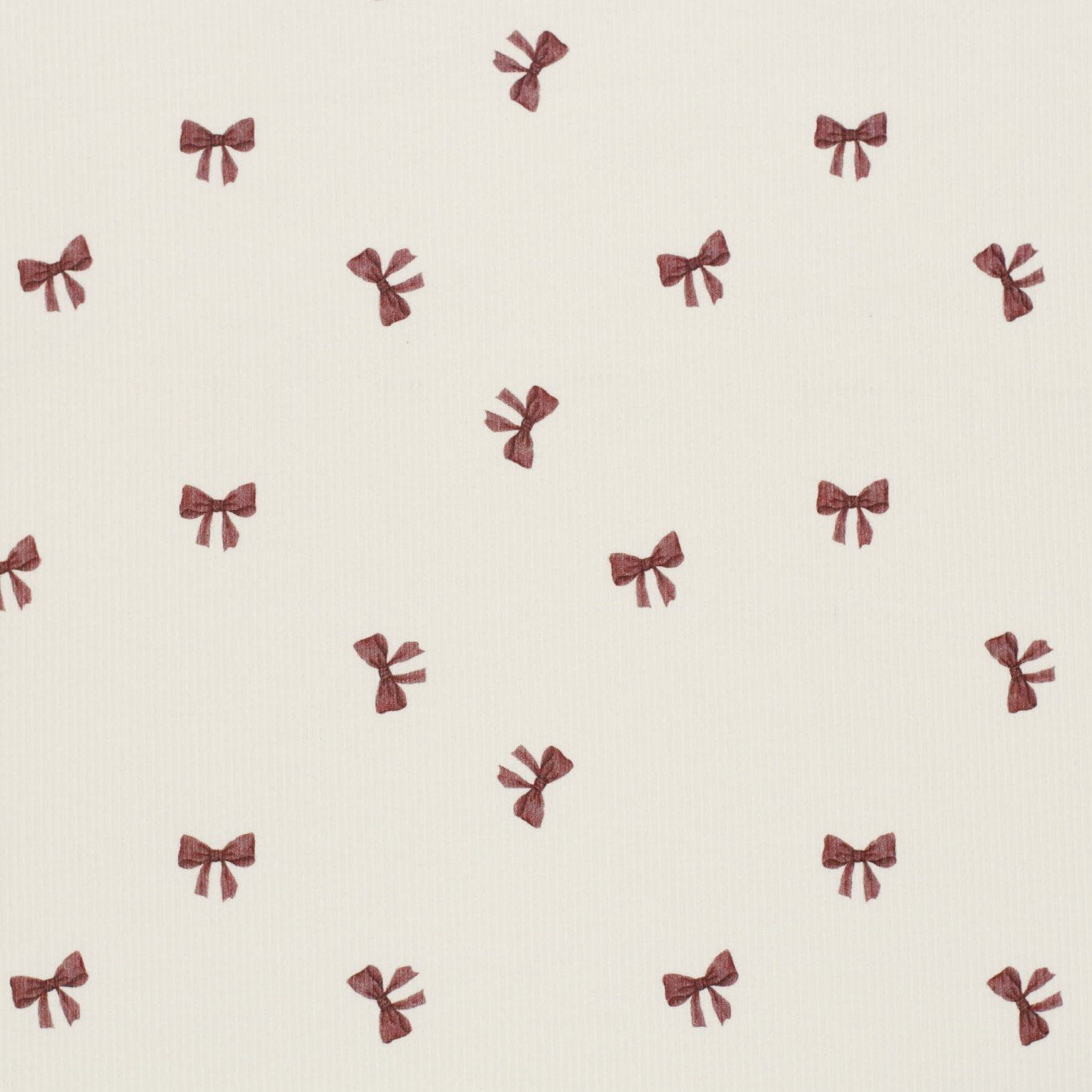 Schleifen creme/bordeaux - Rib Jersey