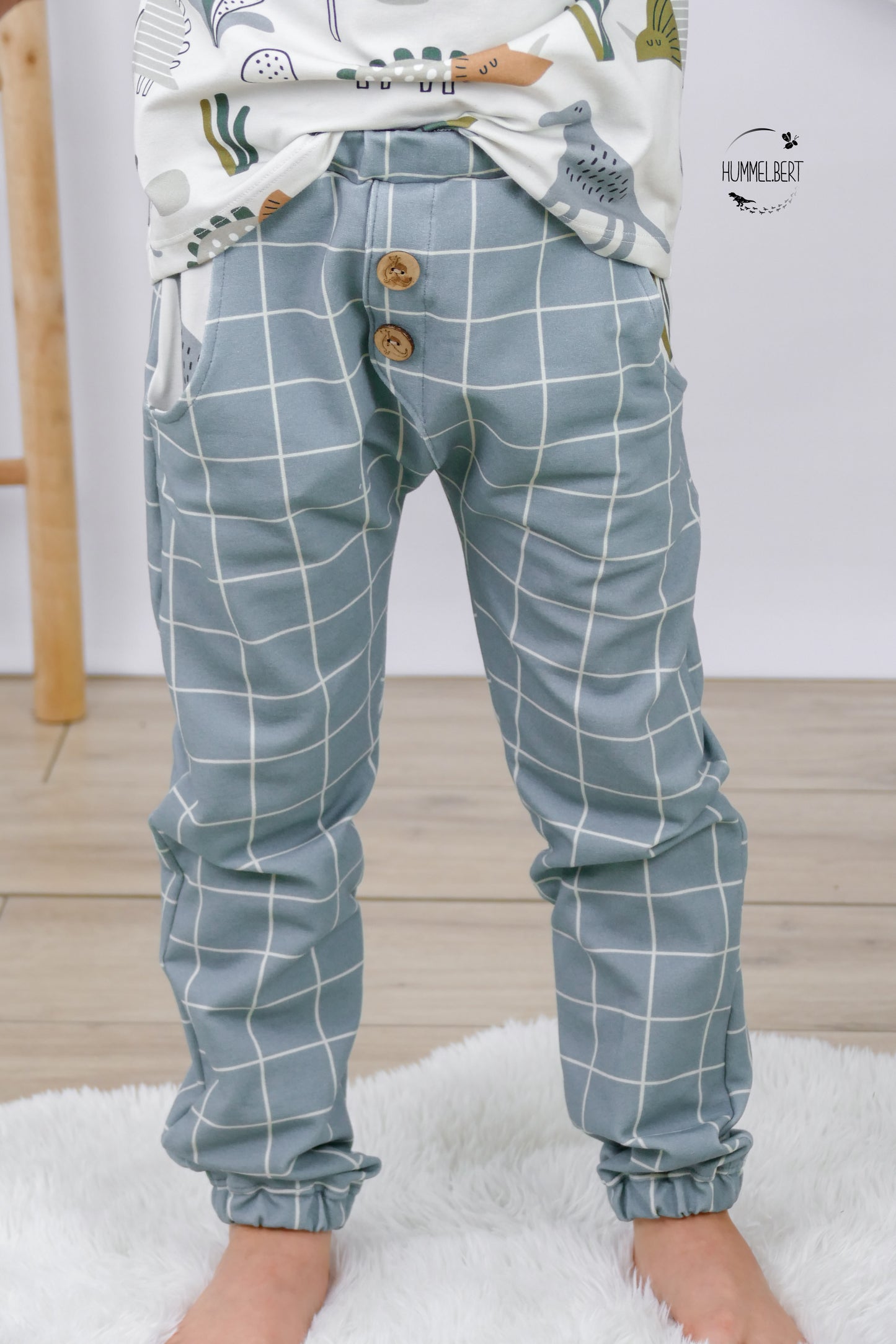 Grid dusty blue - FT