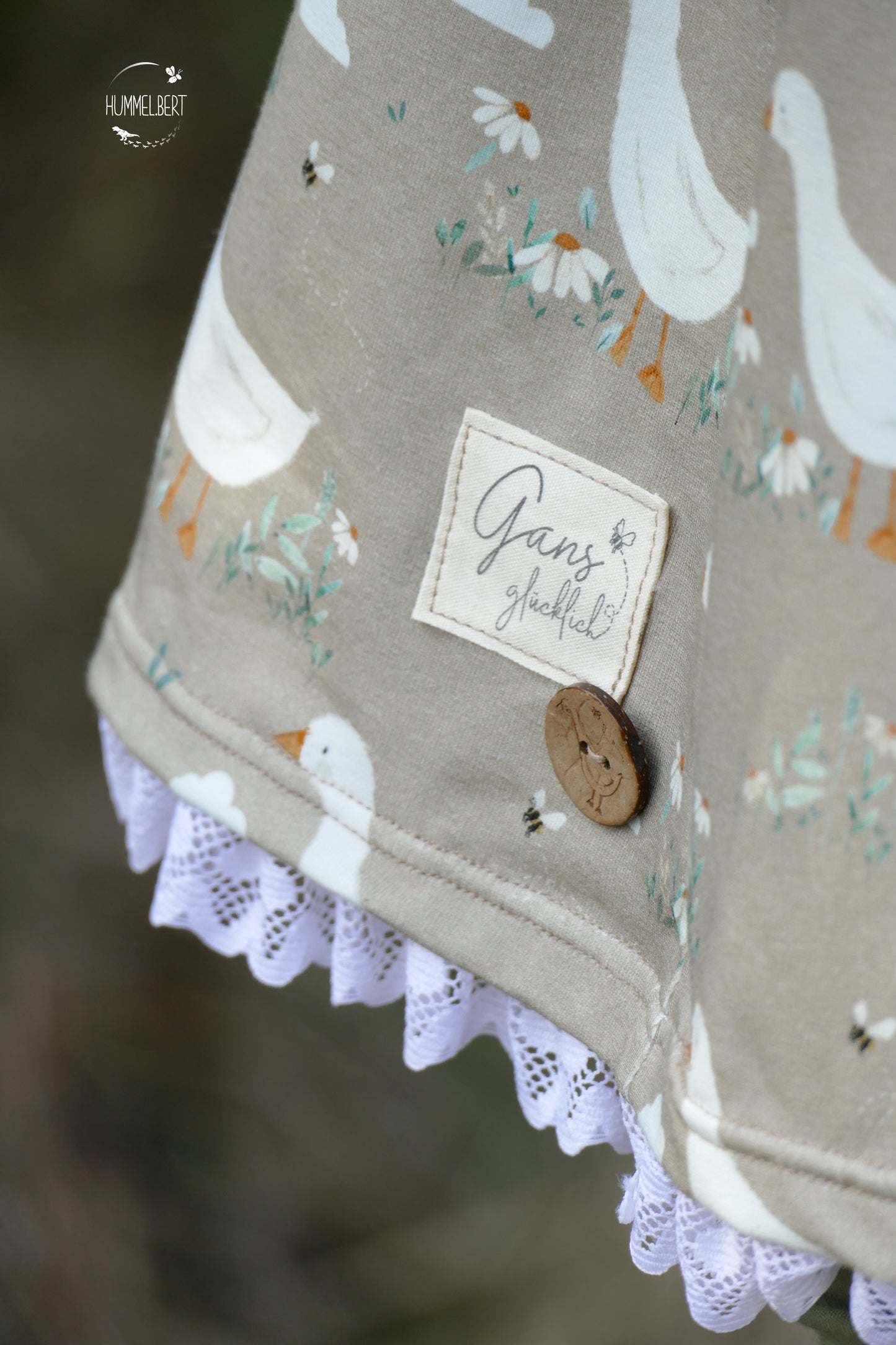 Gans glücklich Baumwoll Label