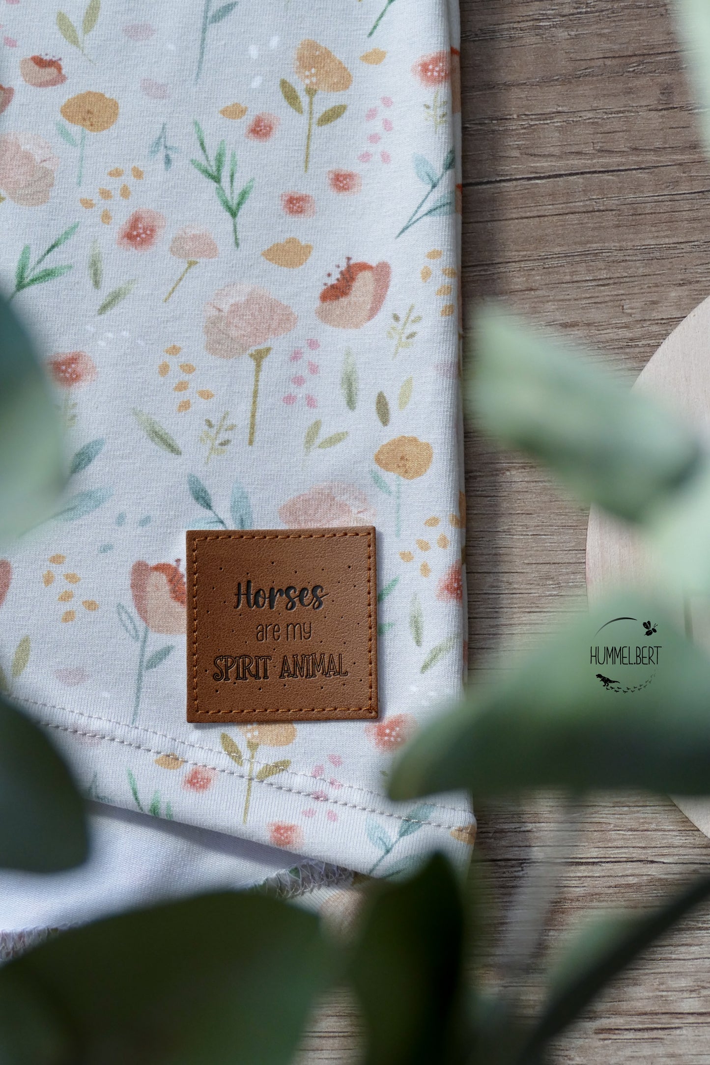 Horses are my Spirit Animal Kunstleder Label
