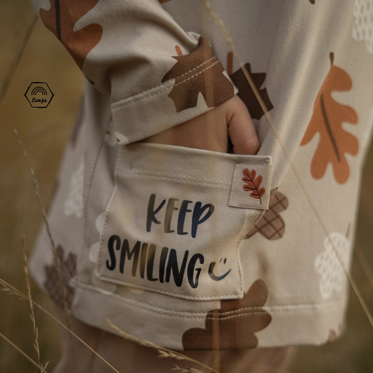 Keep smiling Bügelbild klein