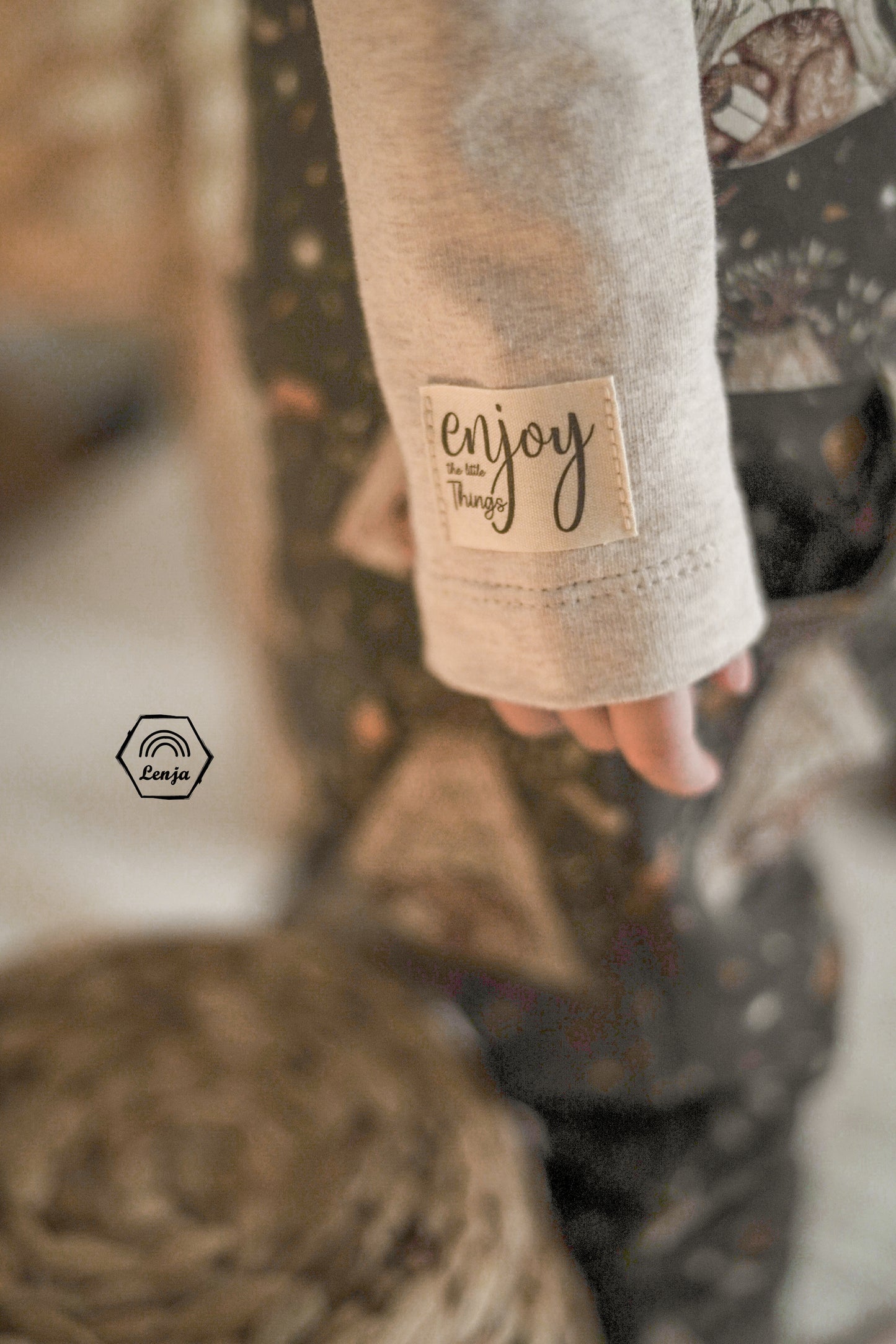 Enjoy the little things Baumwoll Label