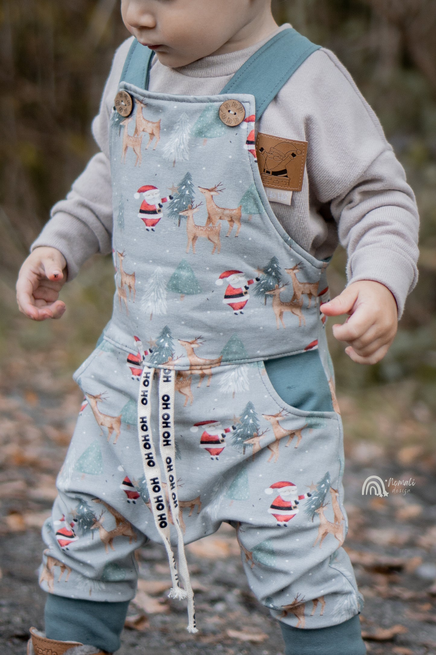 Kordel Ho Ho Ho natur