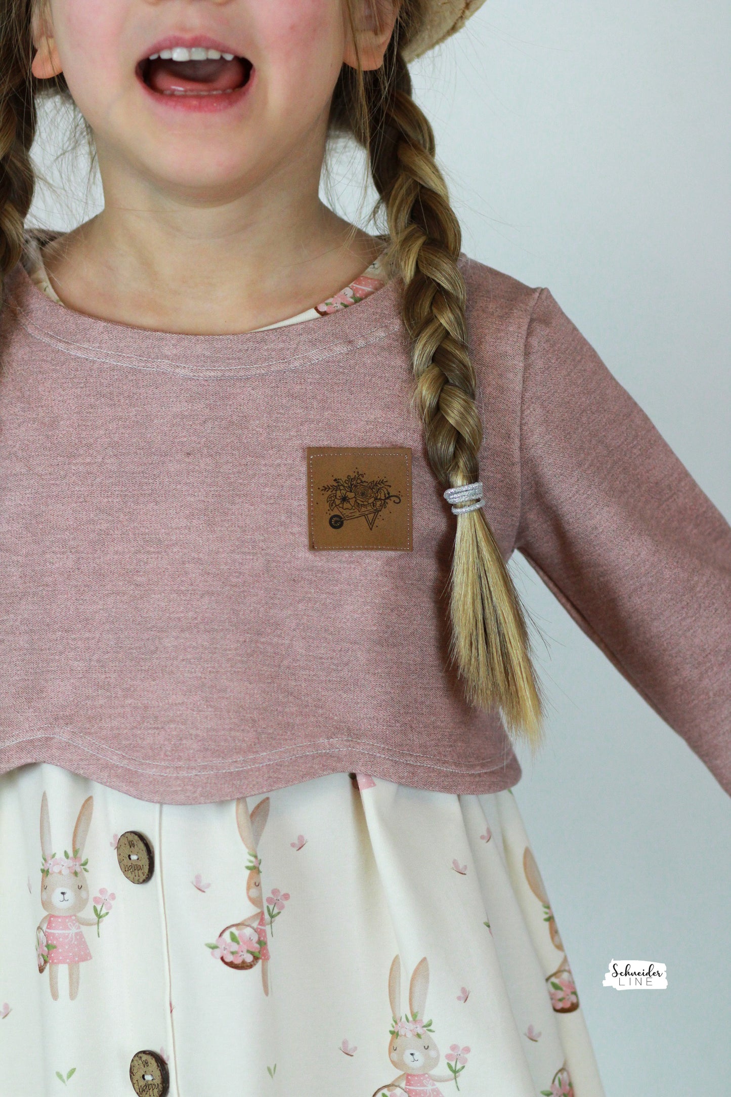 Denim French Terry rose