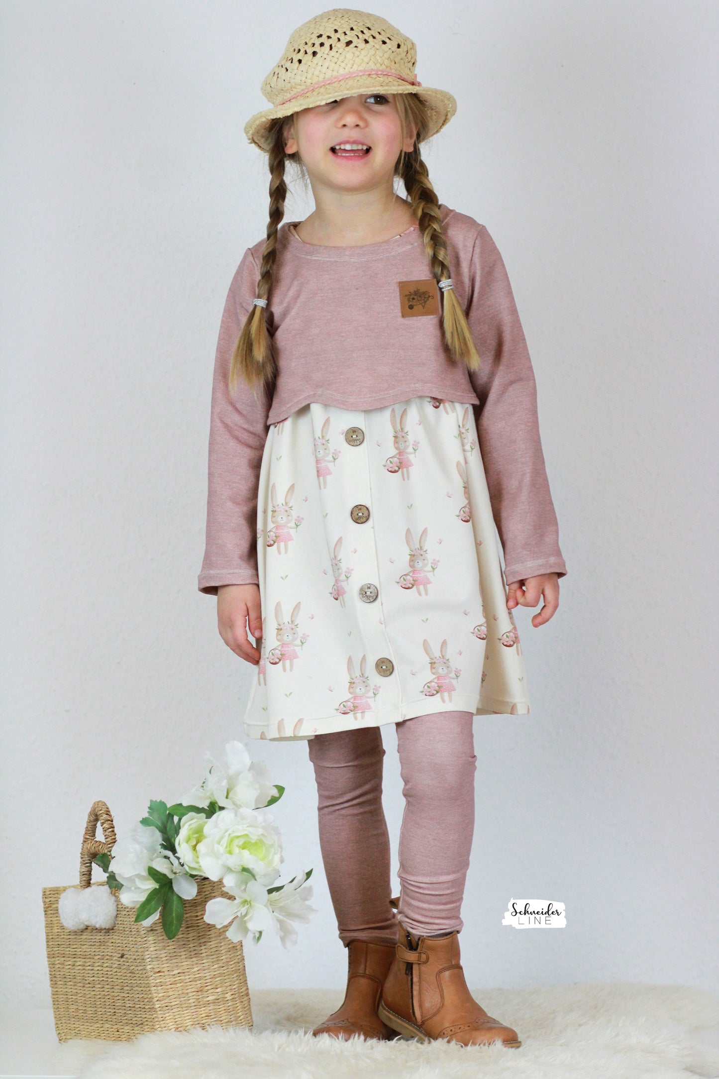 Denim French Terry rose