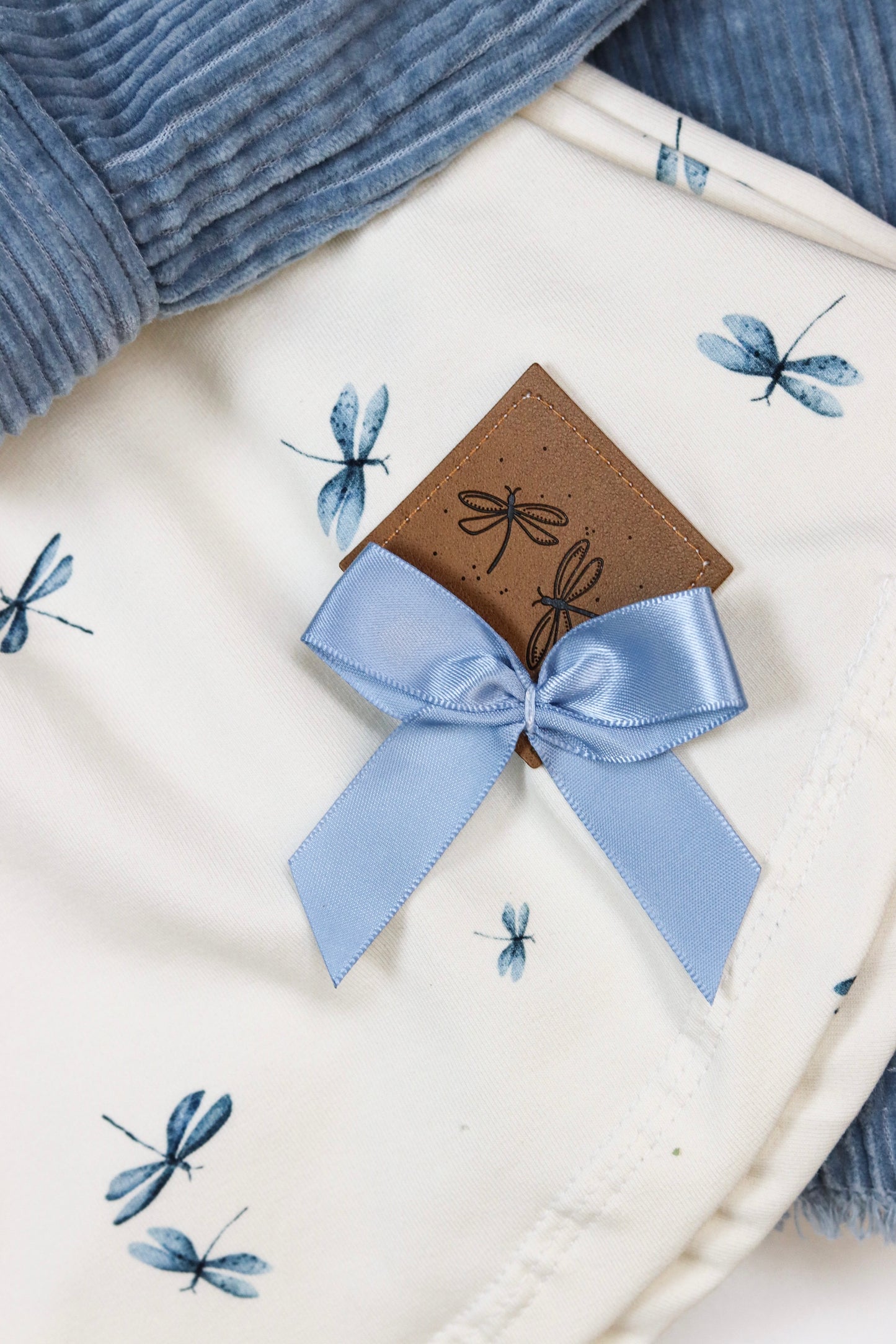 große Schleife jeans blue 3er Set