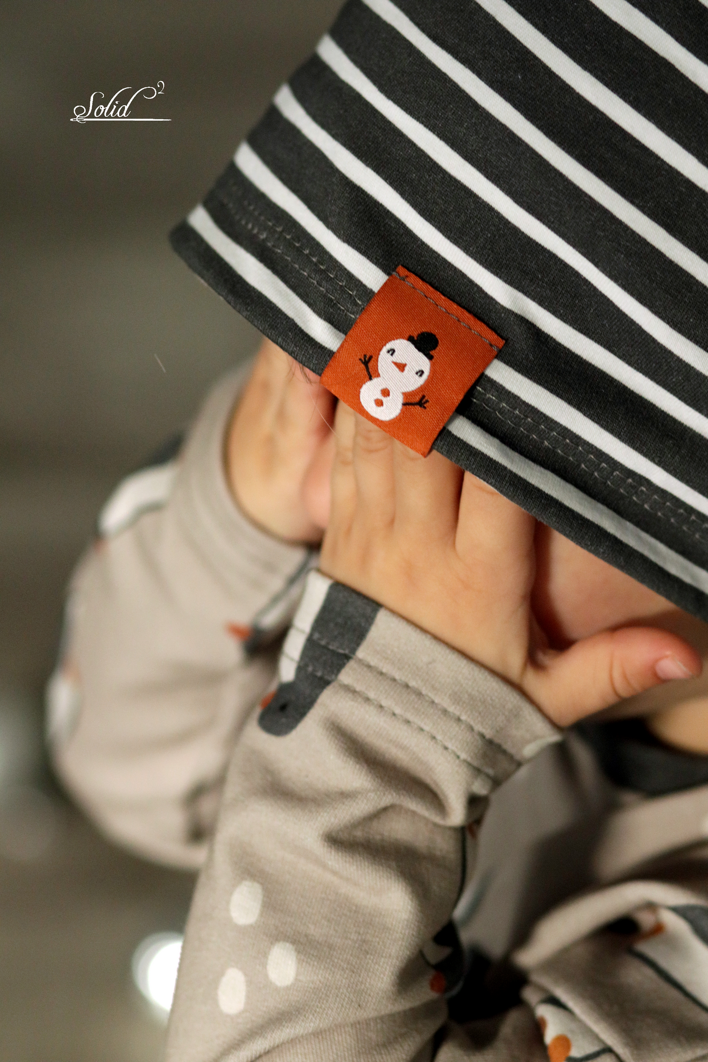 Schneemann orange - Web Label