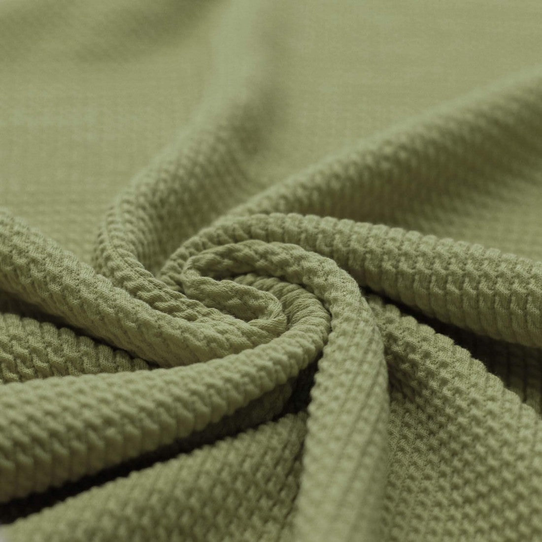 Mini Zopfmuster Jersey olivegrün