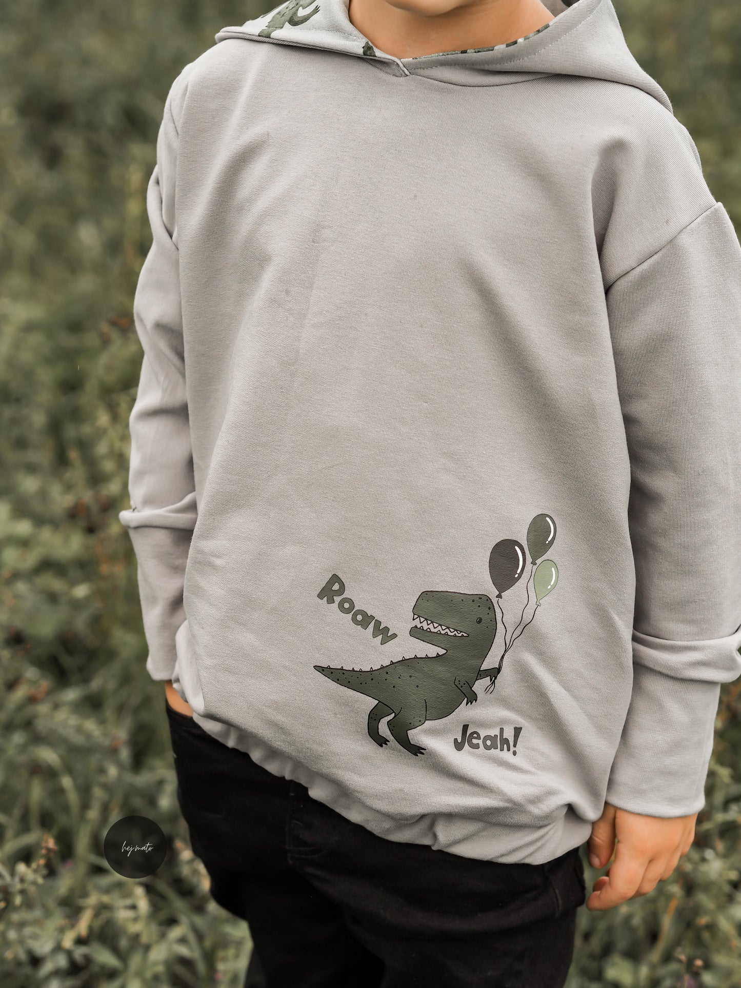 Geburtstags Dino boy Bügelbild groß
