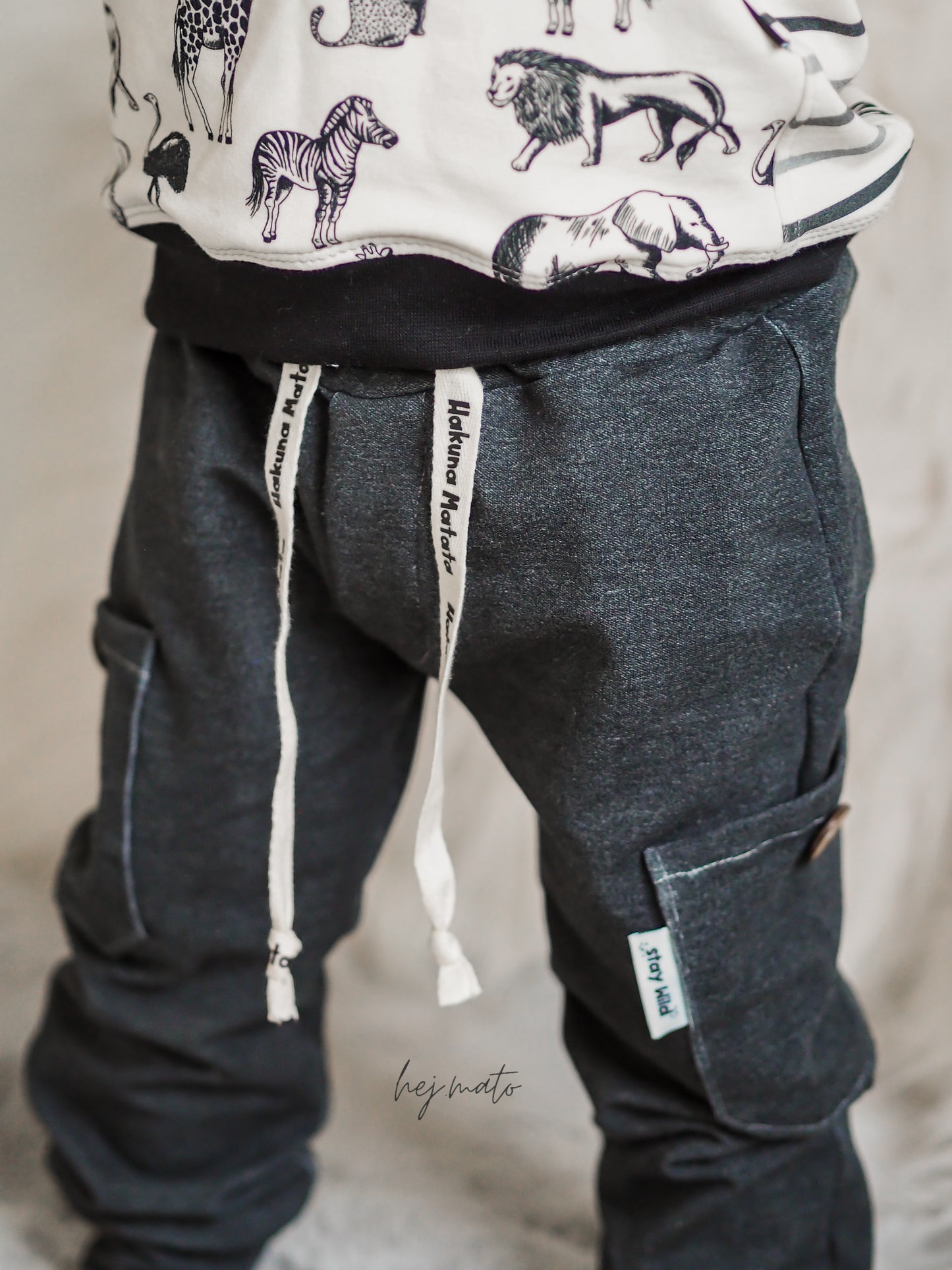 Denim schwarz French Terry
