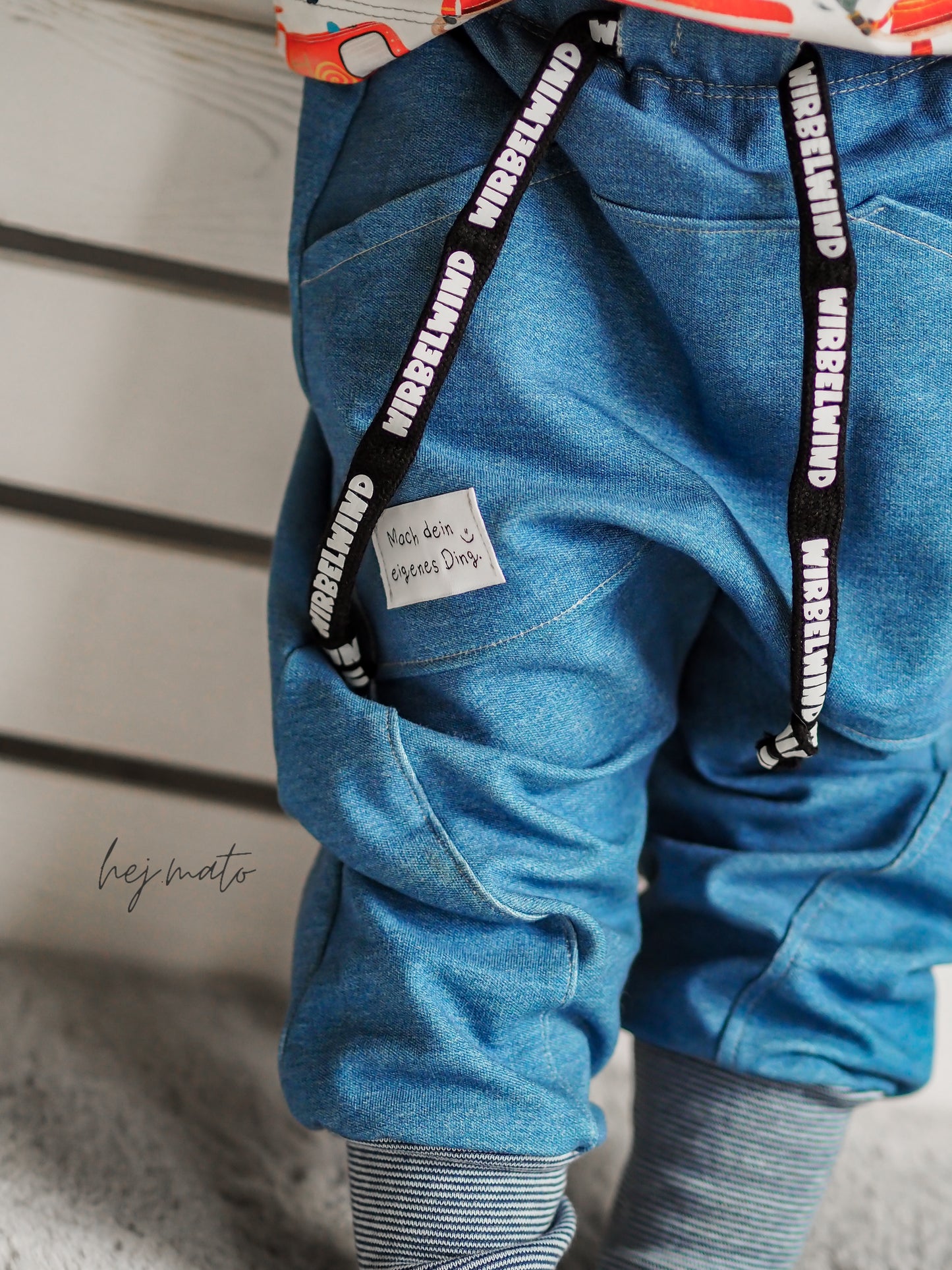 Denim French Terry hellblau