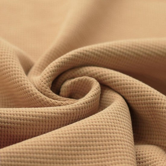 Waffelstrick Jersey camel