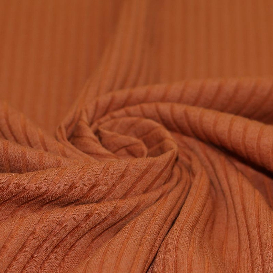 Breit Rib Jersey cognac