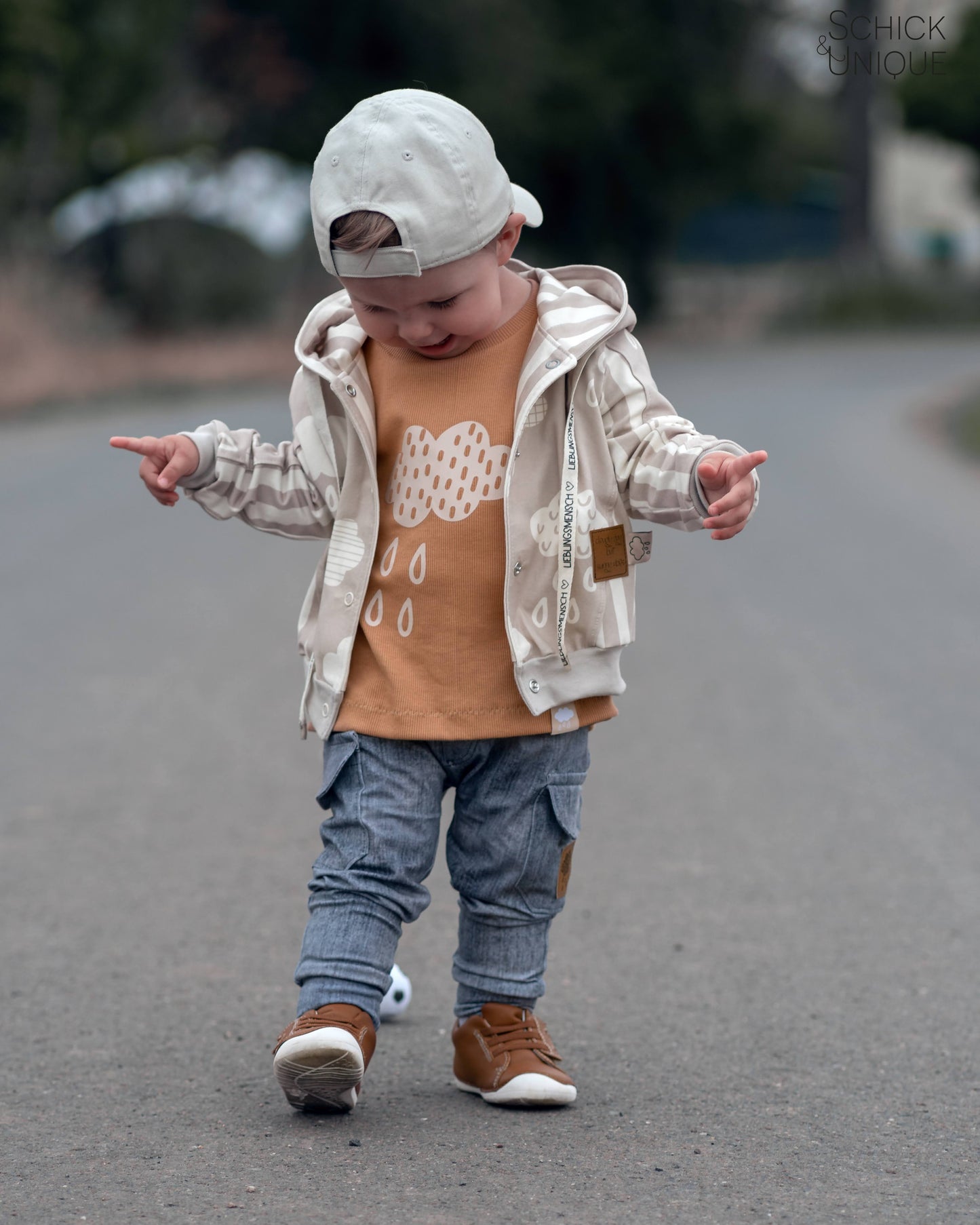 Rainy Clouds beige - Jersey