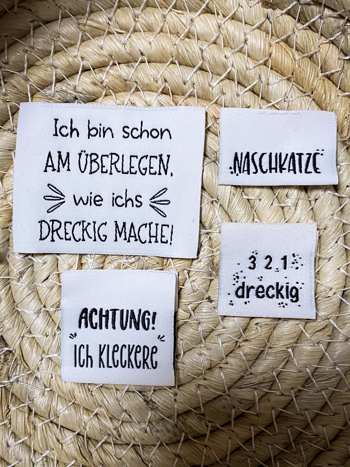 Web Label Set "321 Dreckig & Kleckern"