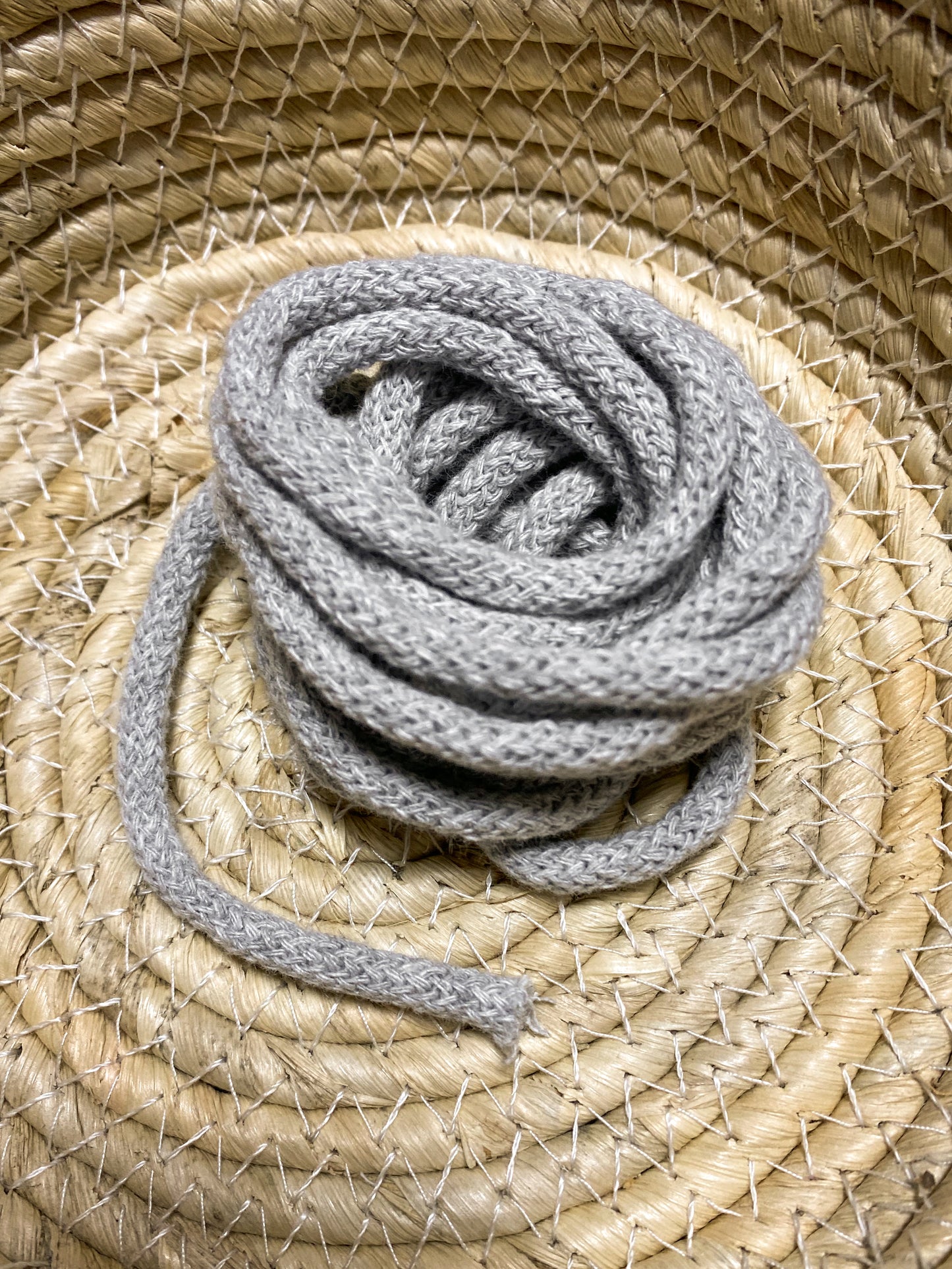 Kordel 5mm hellgrau