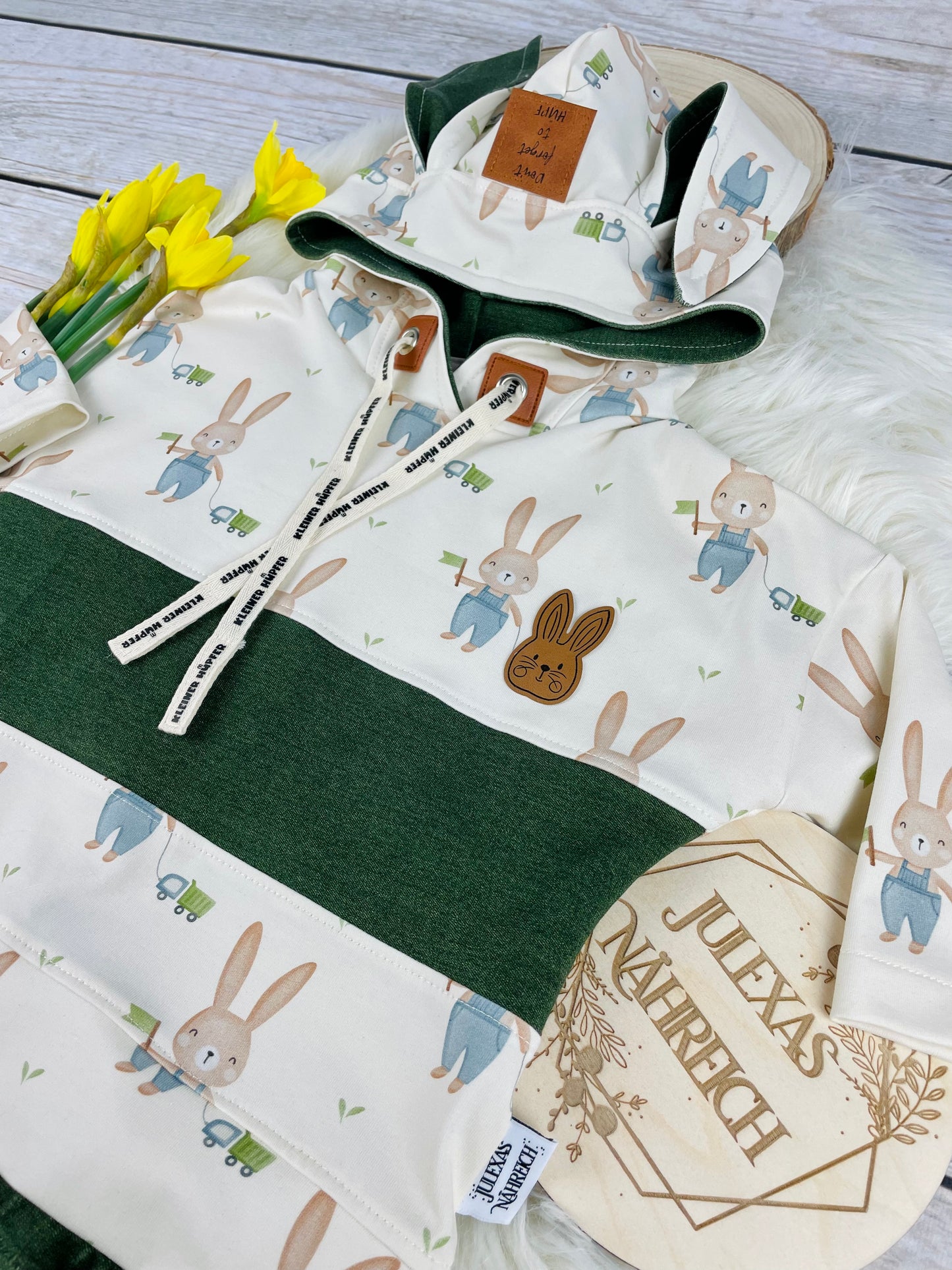 Hasenkopf - Kunstleder Label