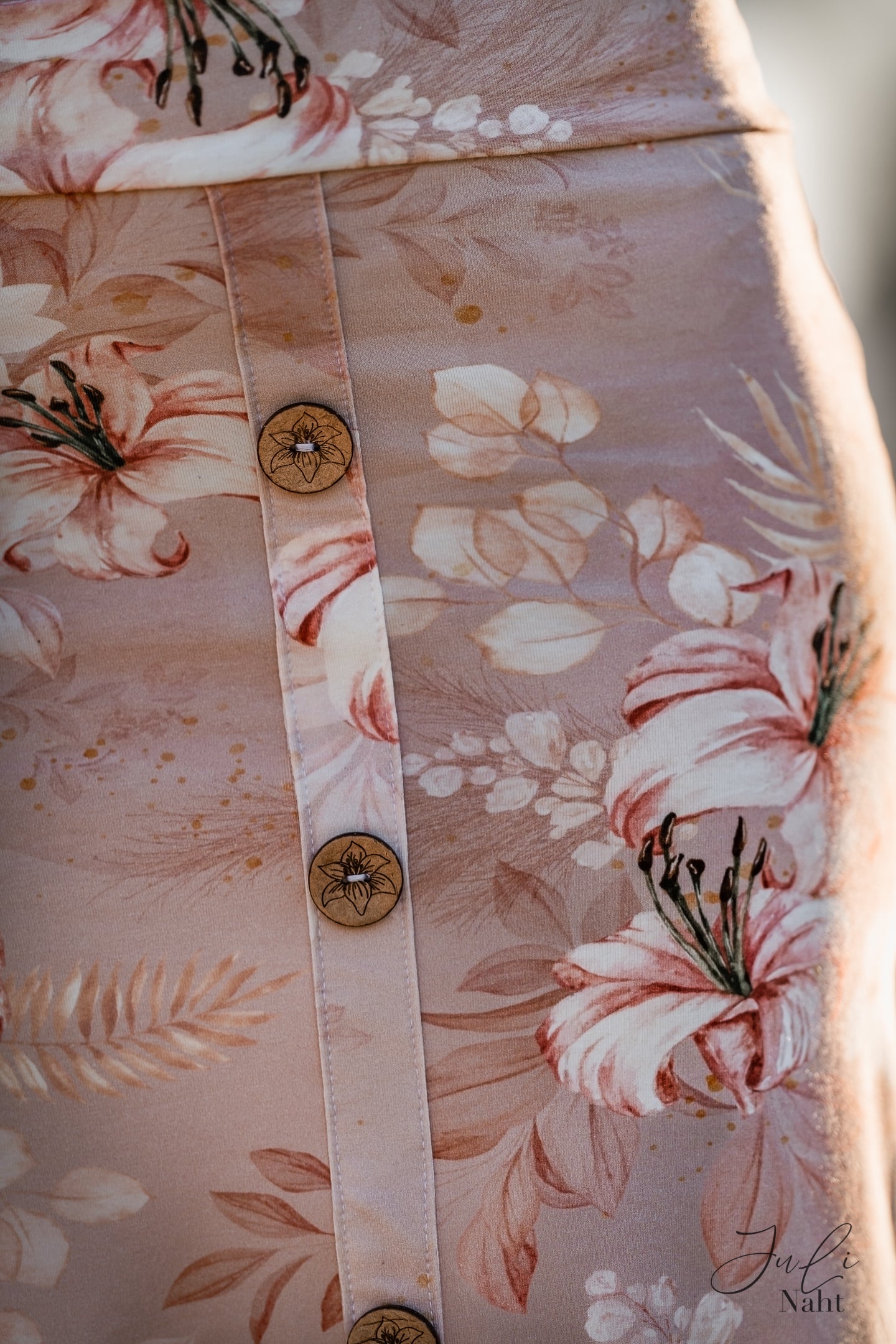 Knopf Aquarell Flowers (groß)