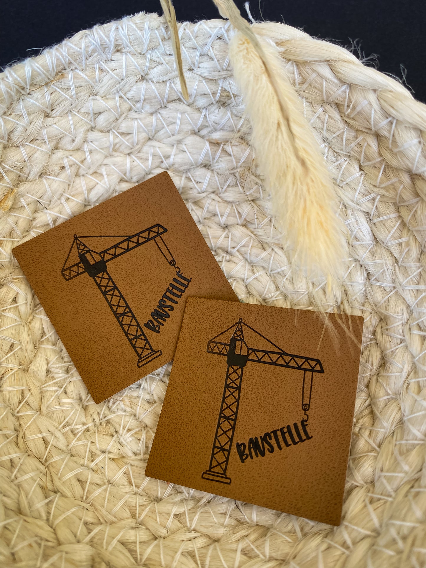 Kran- Baustellen Label