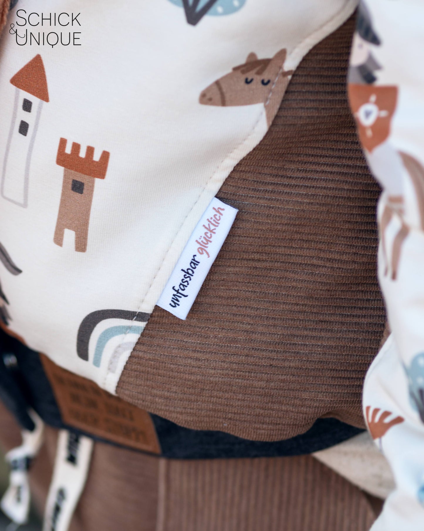 Ottoman Rib Jersey chocolate melange