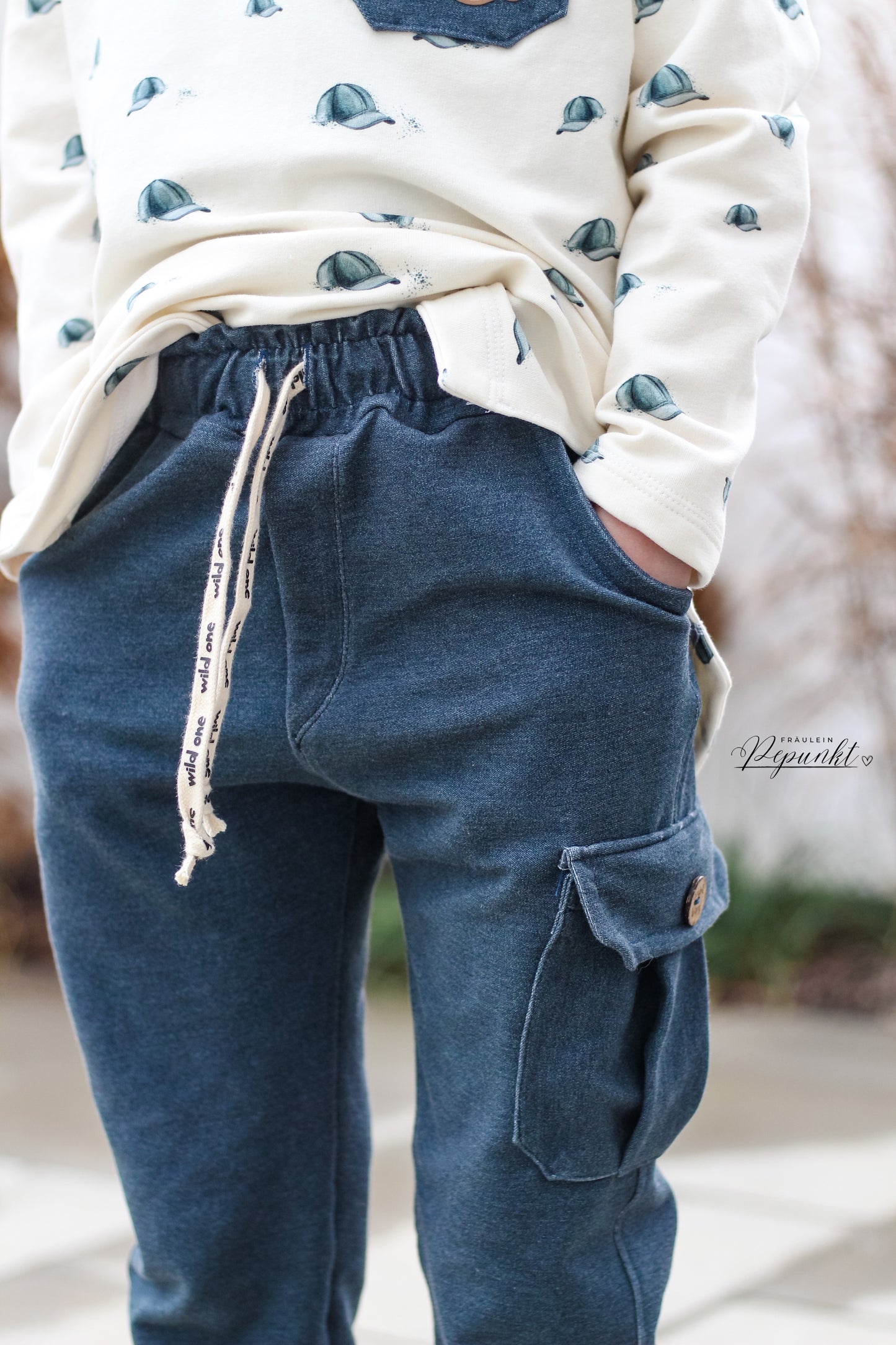 Denim dark jeans blue - French Terry