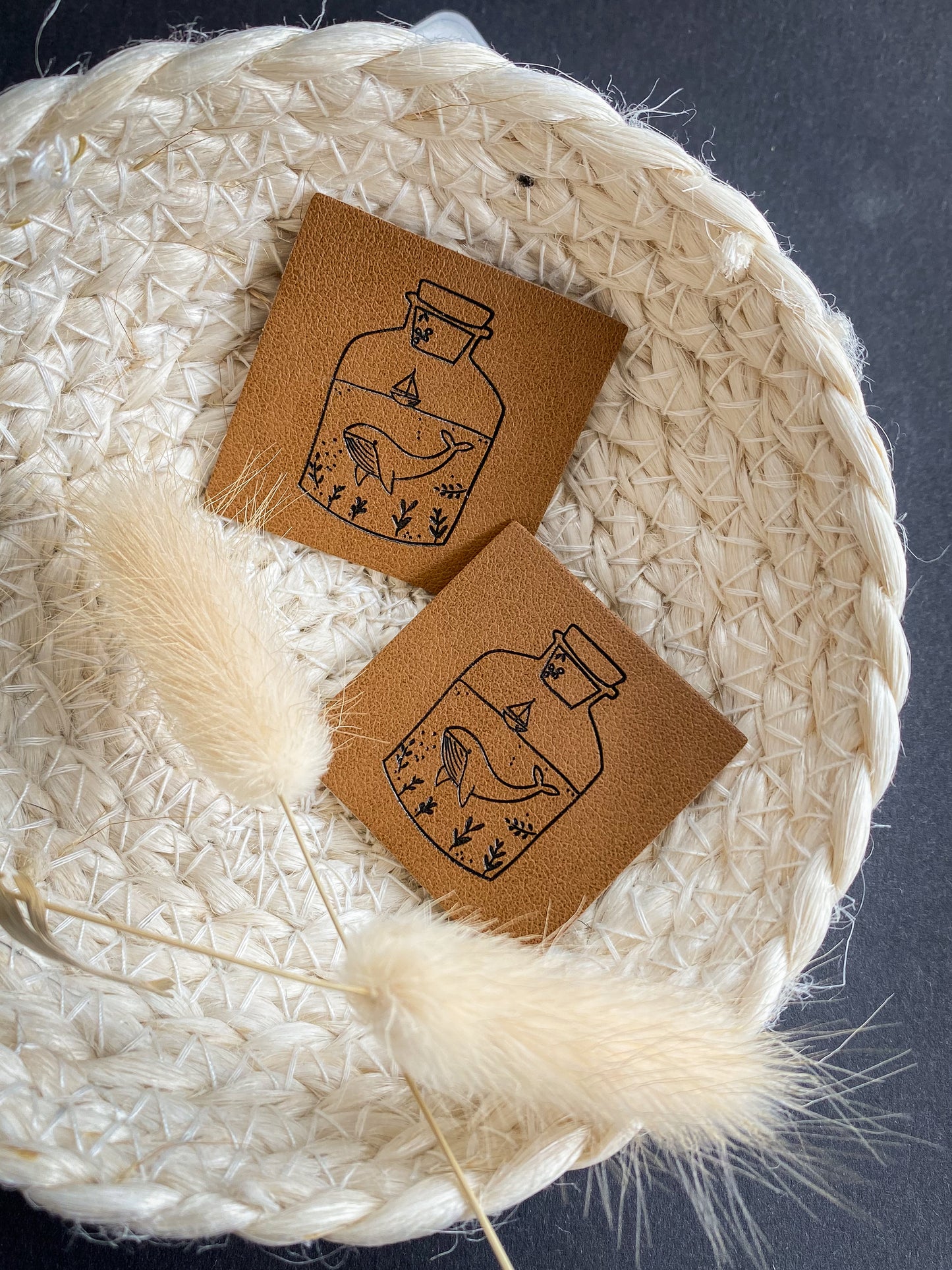 Whale in a bottle Label