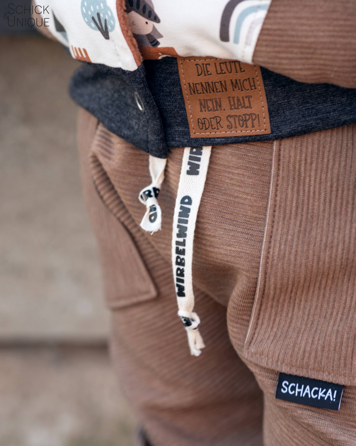 Schacka! schwarzes Web Label