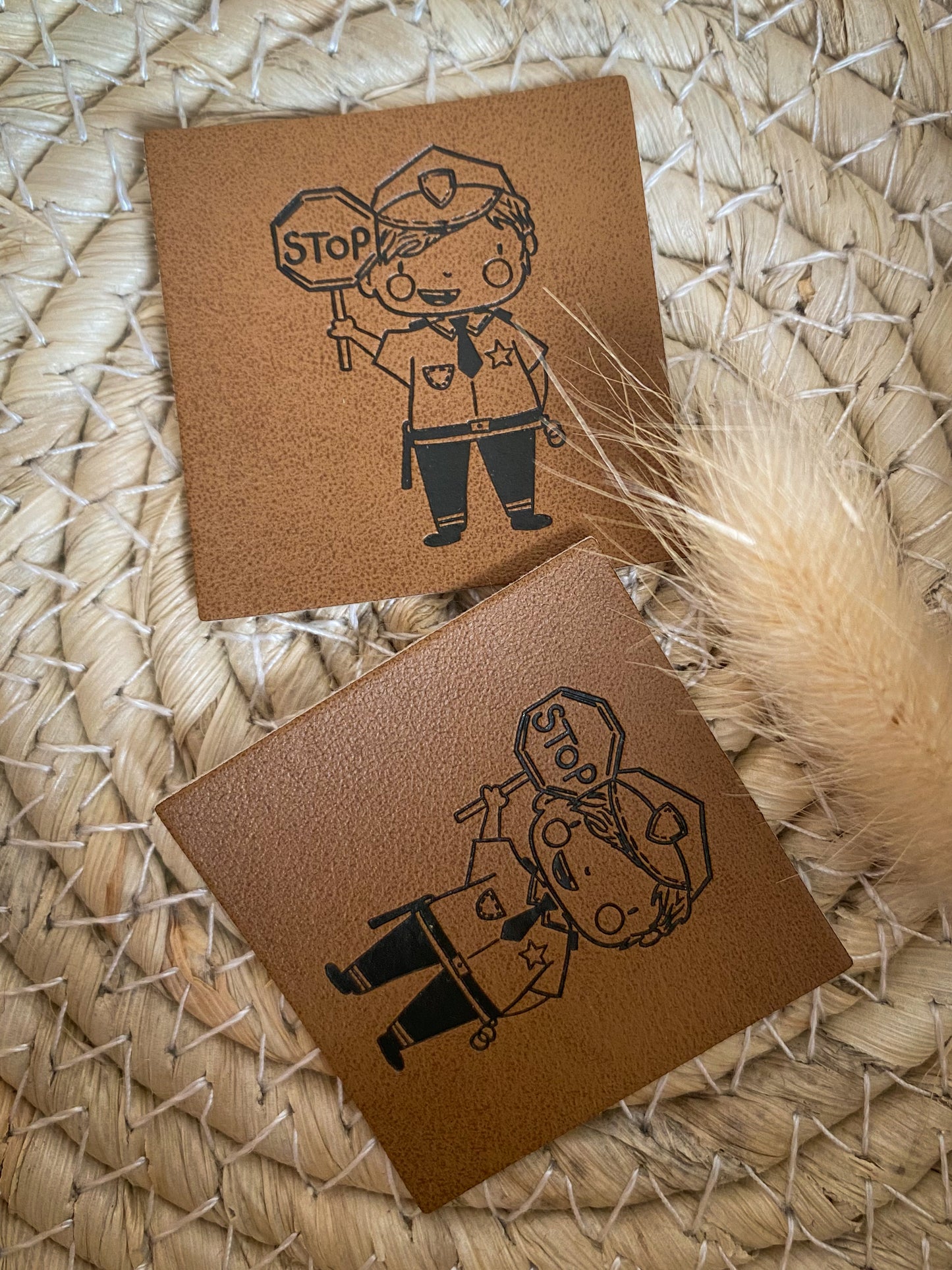 Polizeimann - Kunstleder Label