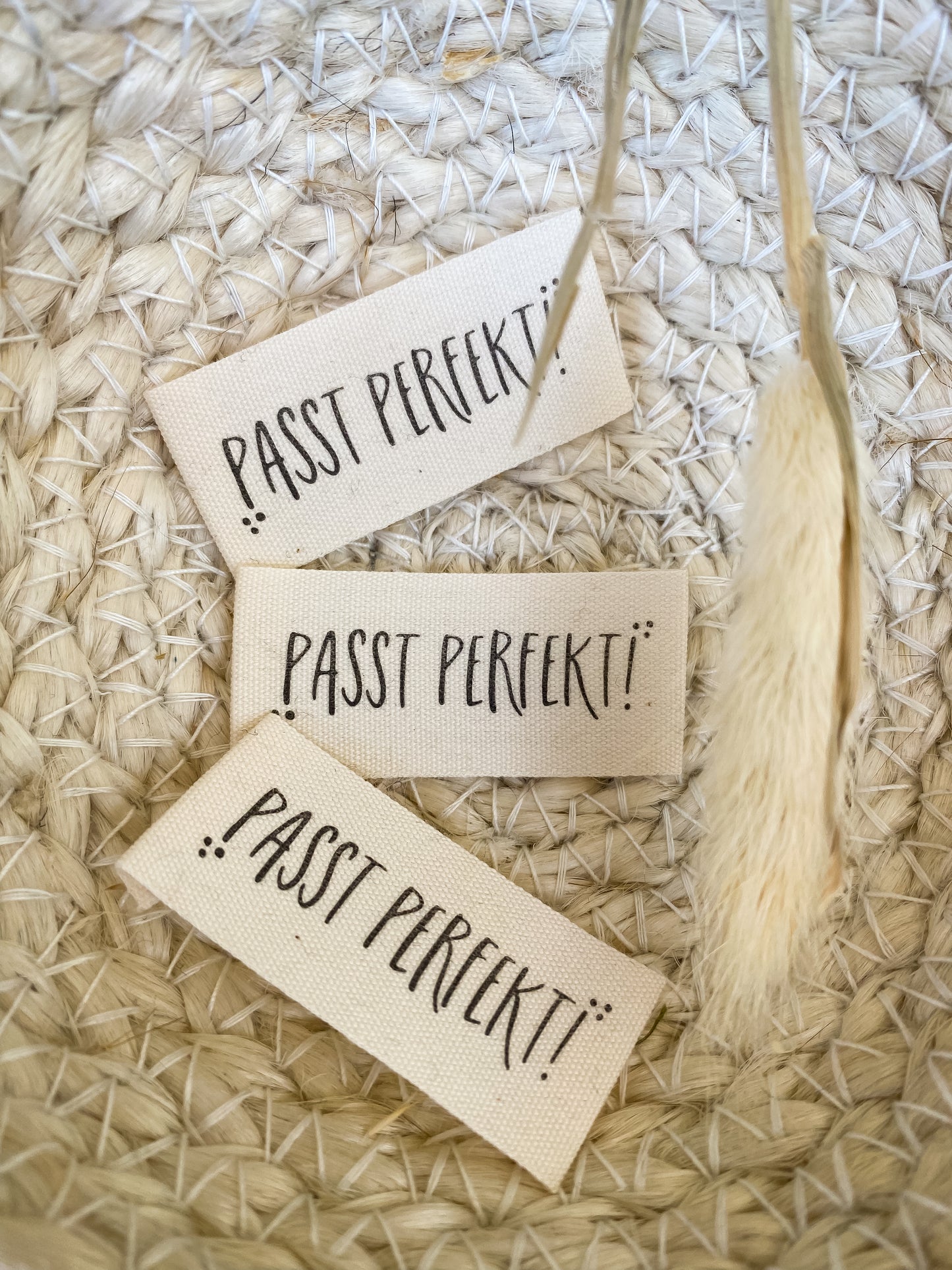 passt perfekt! Baumwoll Label