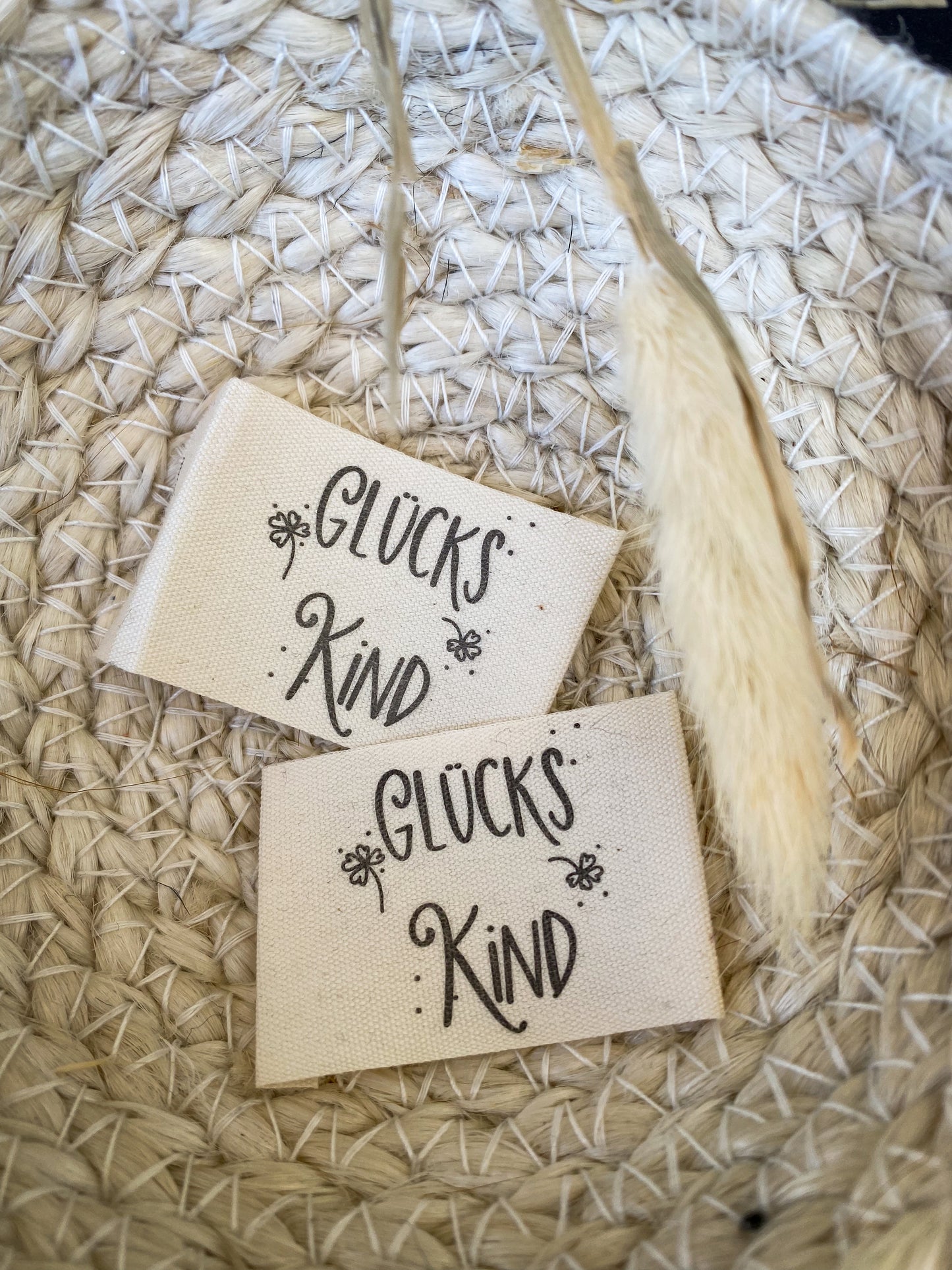 Glücks Kind Baumwoll Label