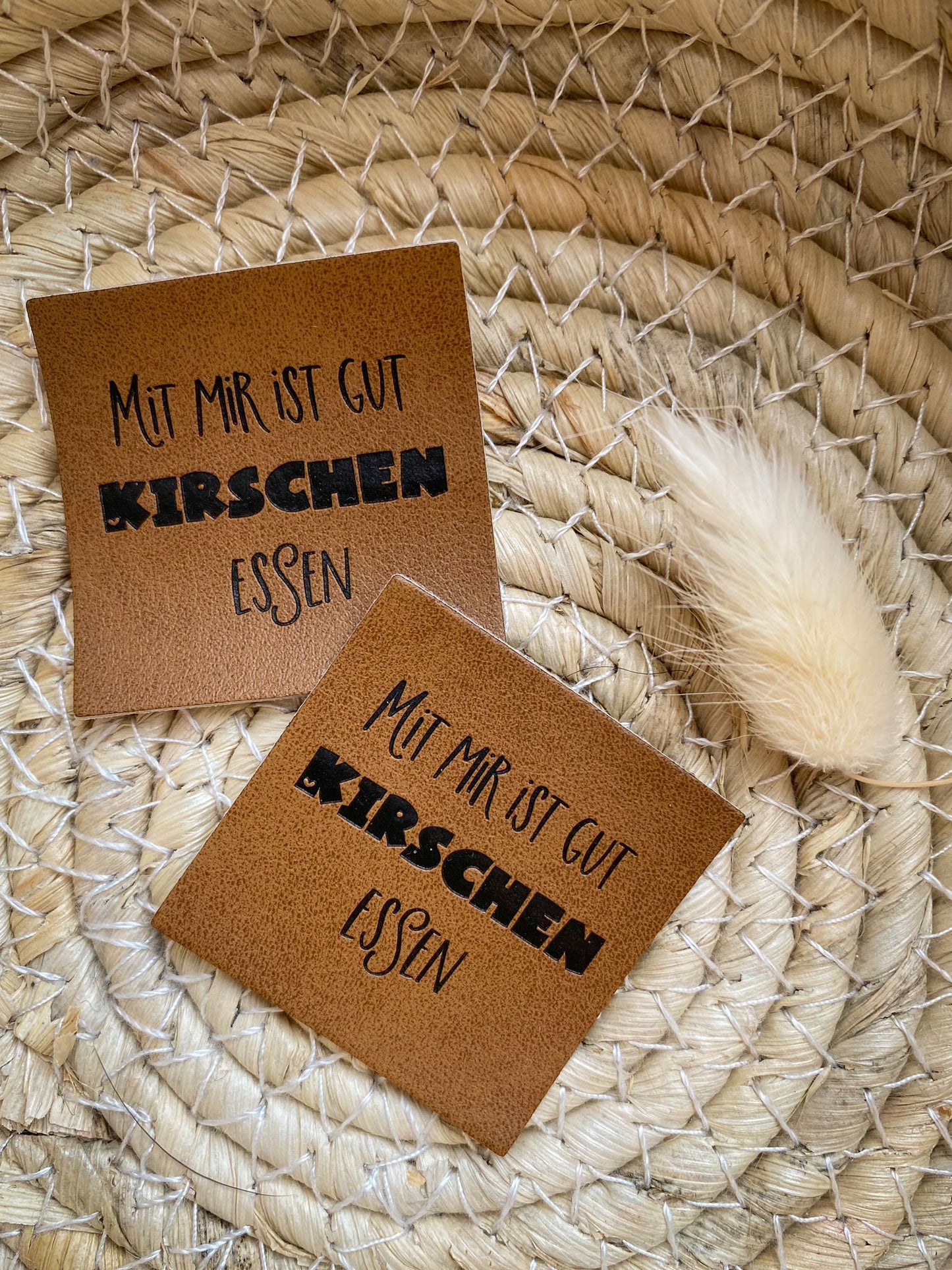 Mit mir ist gut Kirschen essen Label