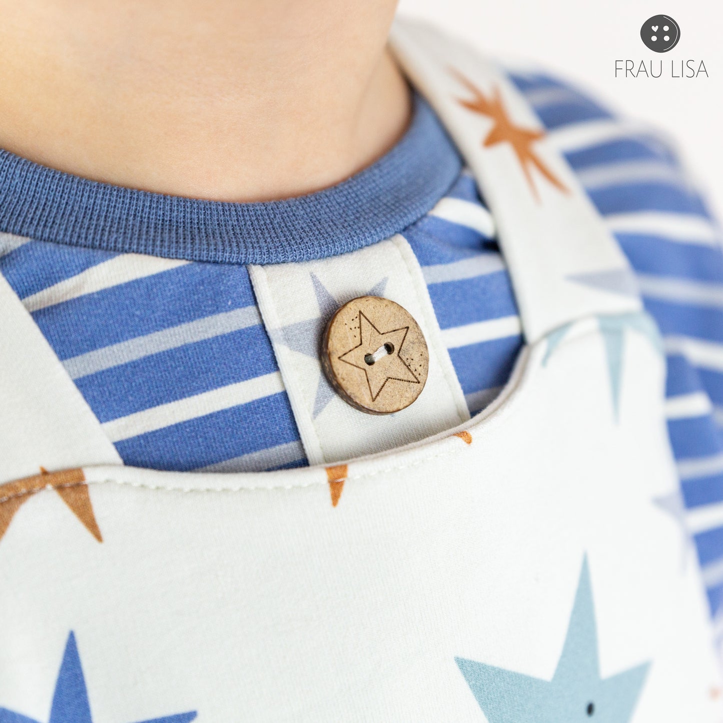 Stripes blue (Kombi Smiling Stars)