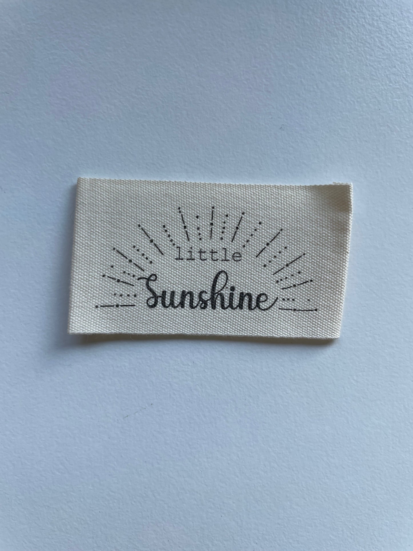 little sunshine Baumwoll Label