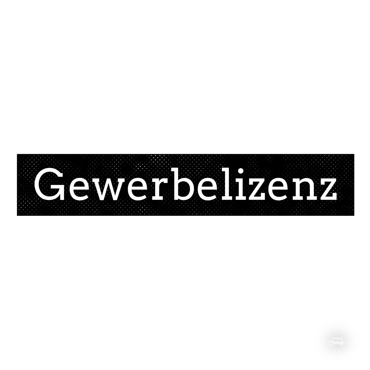 Gewerbe Lizenz groß - für eine Datei