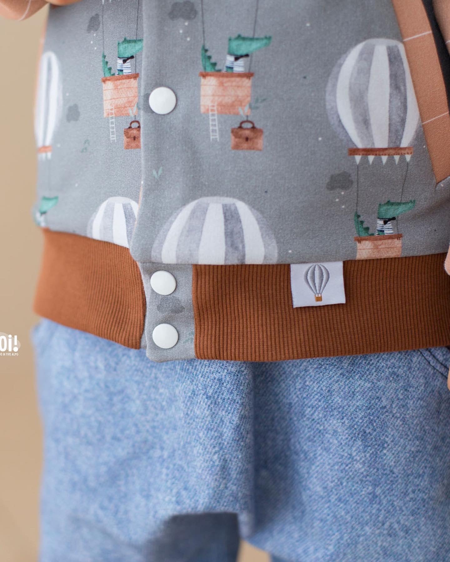 Heißluftballon Web Label