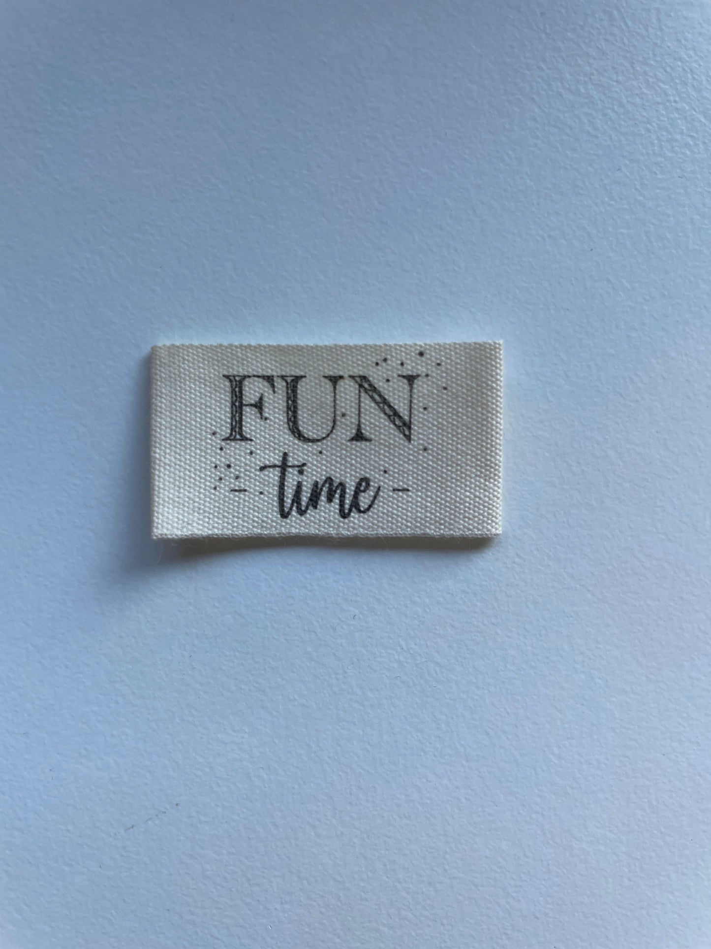 FUN Time Baumwoll Label