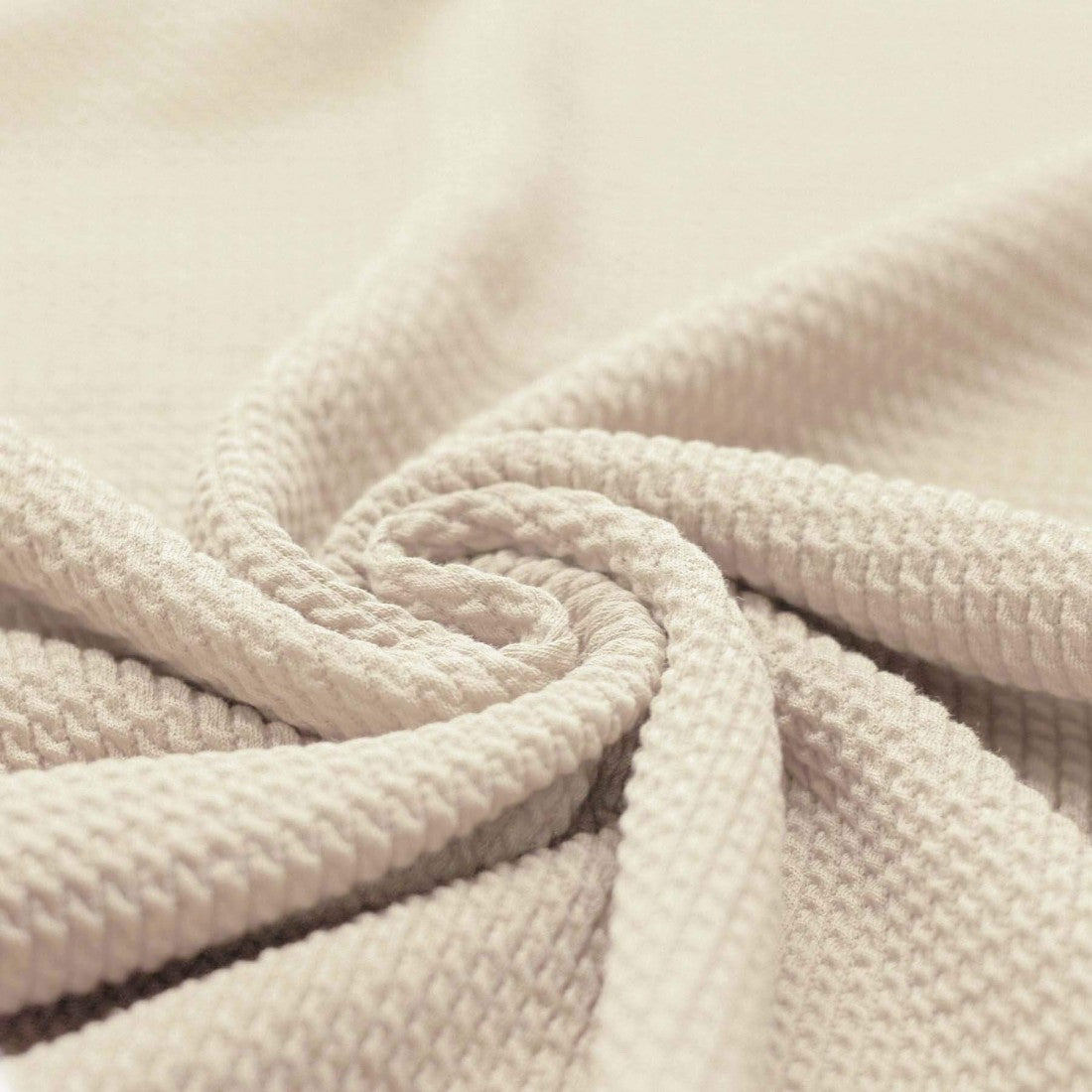 Mini Zopfmuster Jersey naturbeige