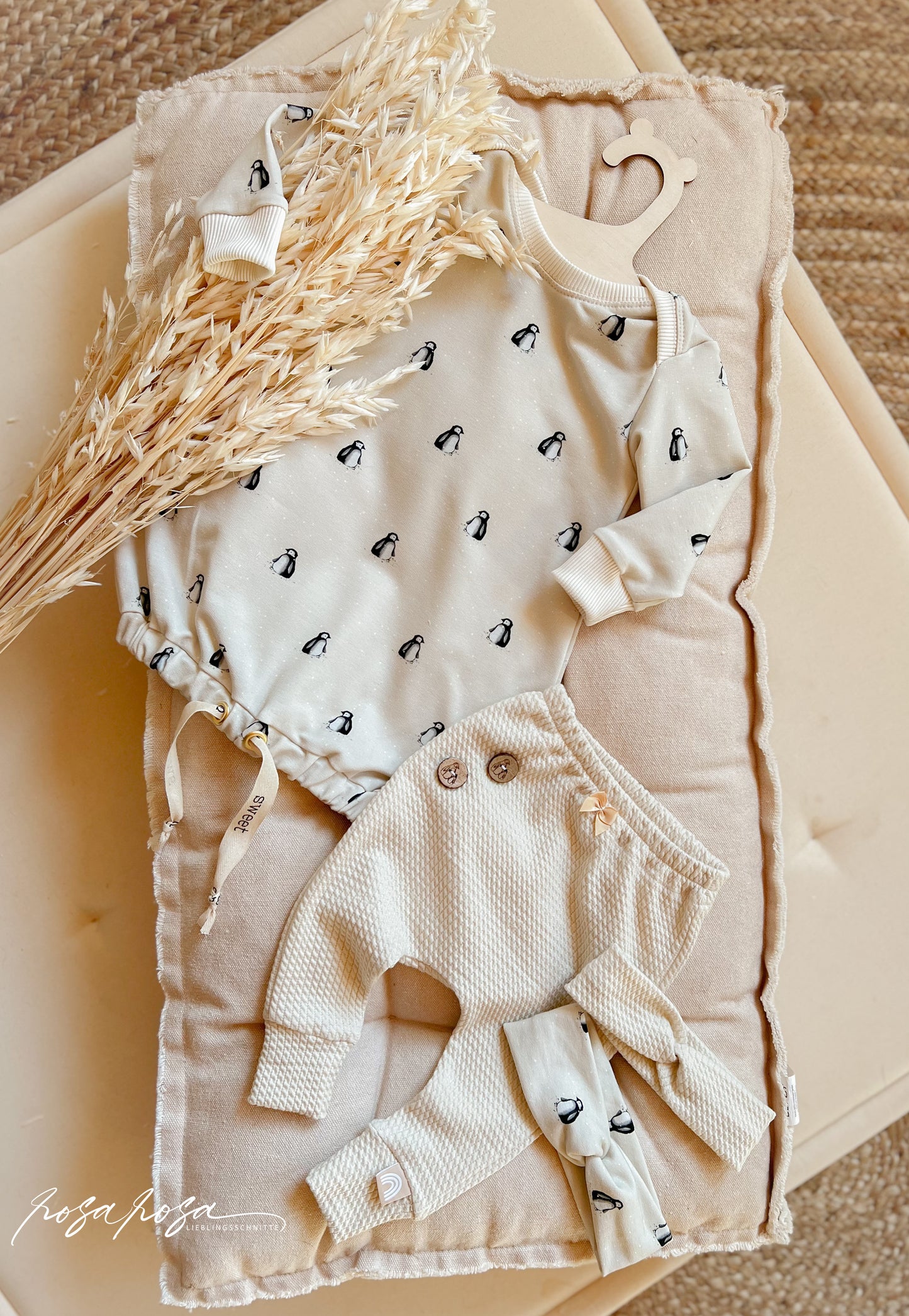 Mini Zopfmuster Jersey naturbeige