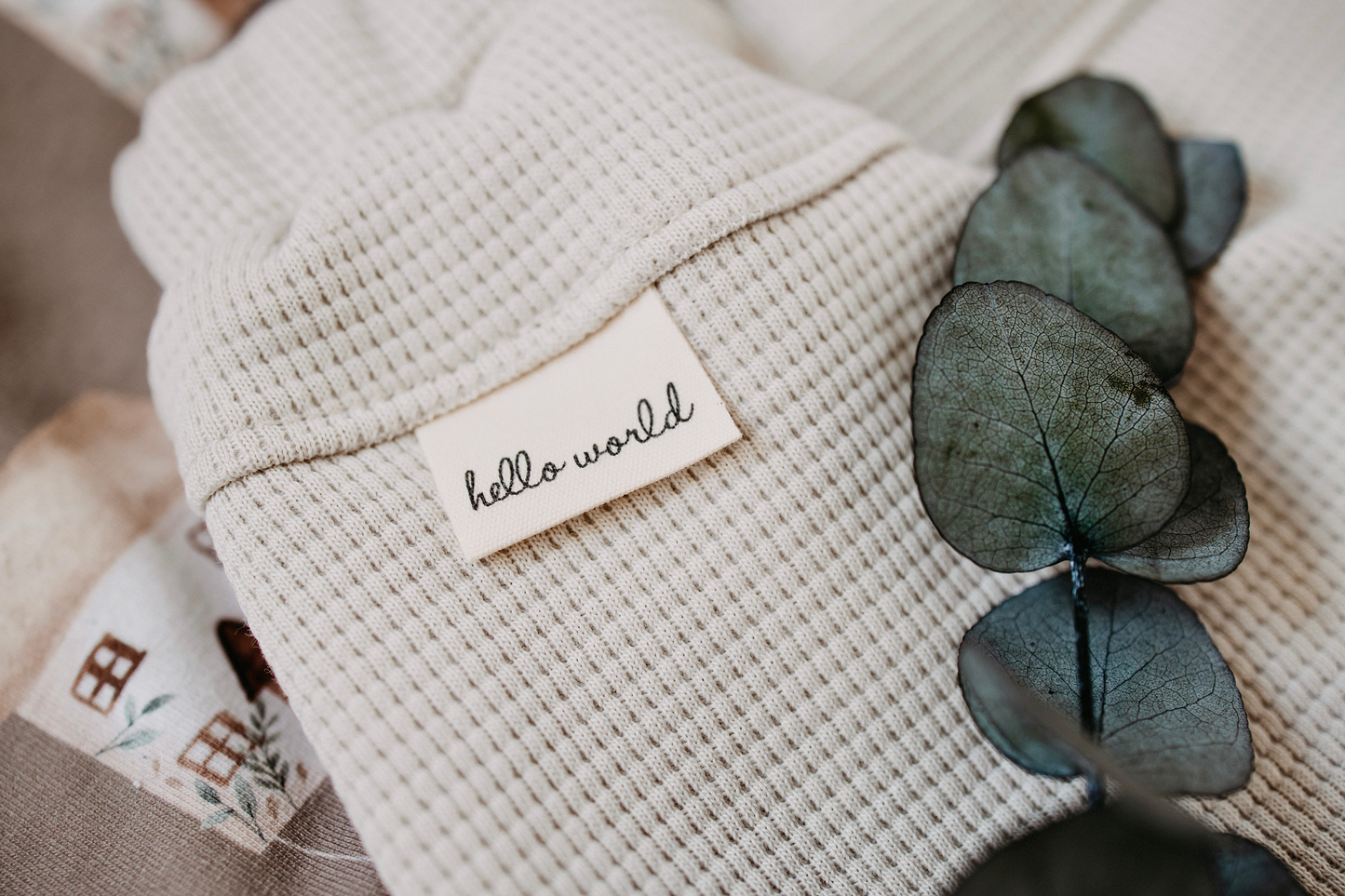 hello world - Baumwoll Label