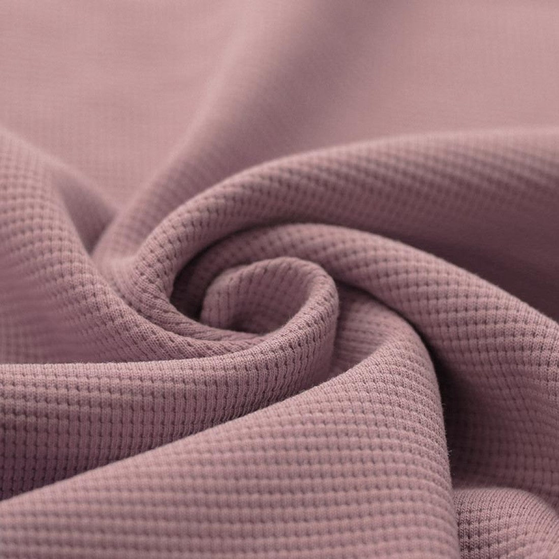 Waffelstrick Jersey altrosa