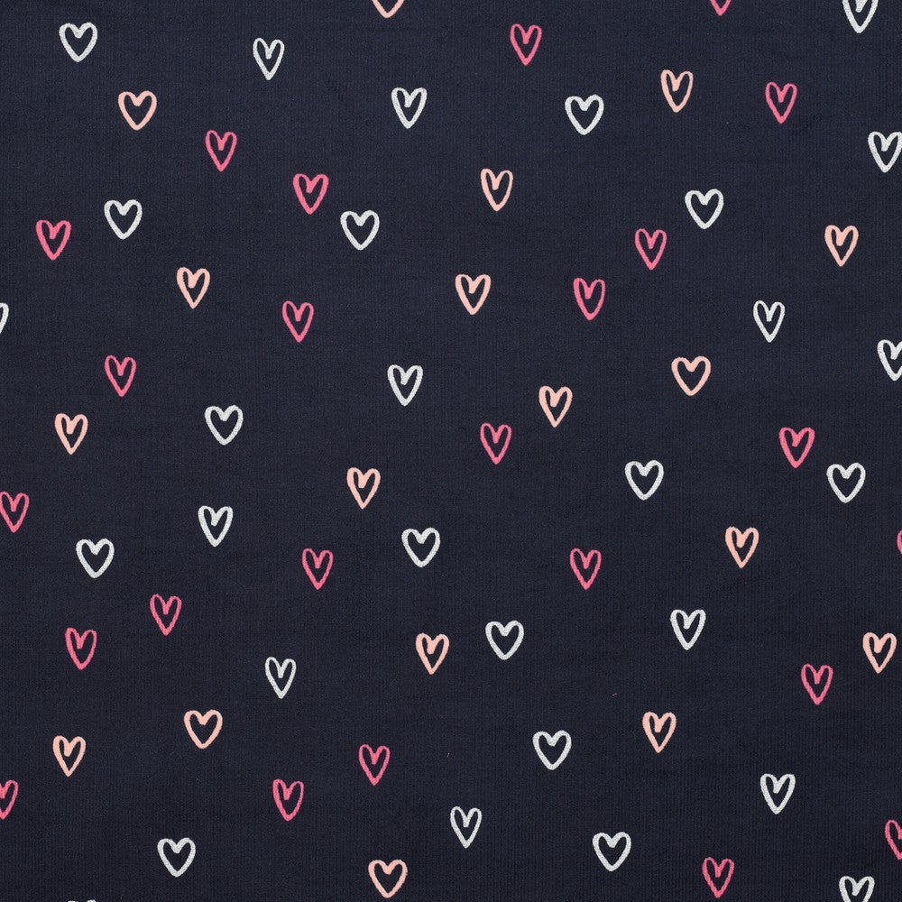 Fein Cord Hearts navy