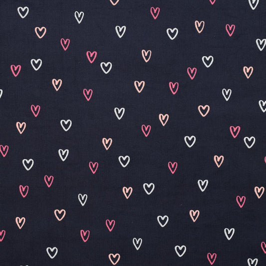 Fein Cord Hearts navy