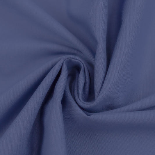 Baumwollstoff rauchblau - swafing