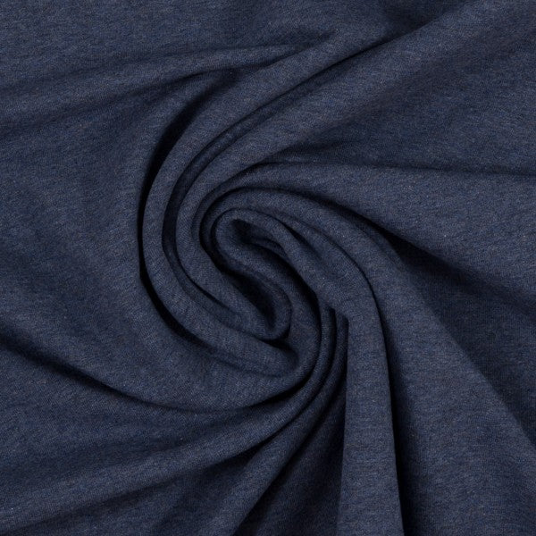 Jersey dunkelblau melange