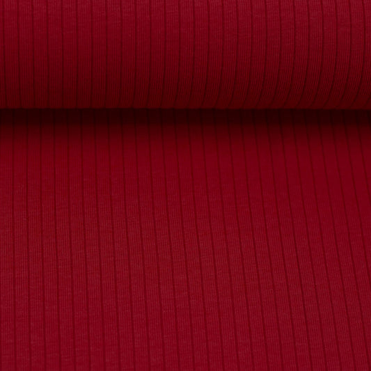 Breit Rib Jersey rot