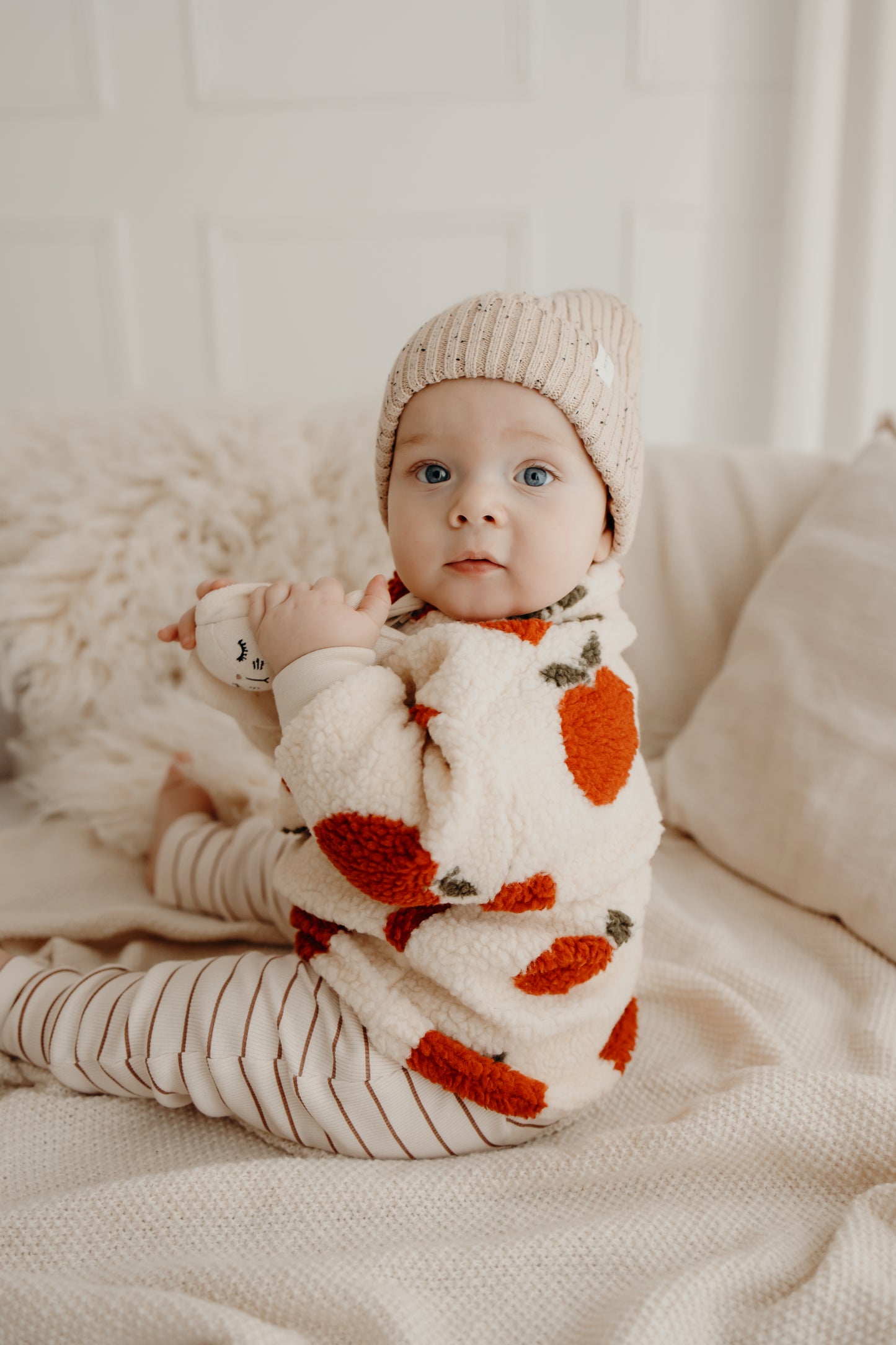 Strickmütze - konfetti oat