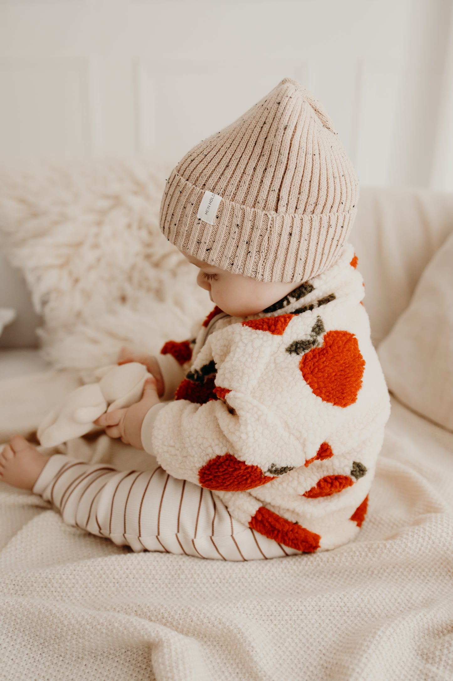 Strickmütze - konfetti oat